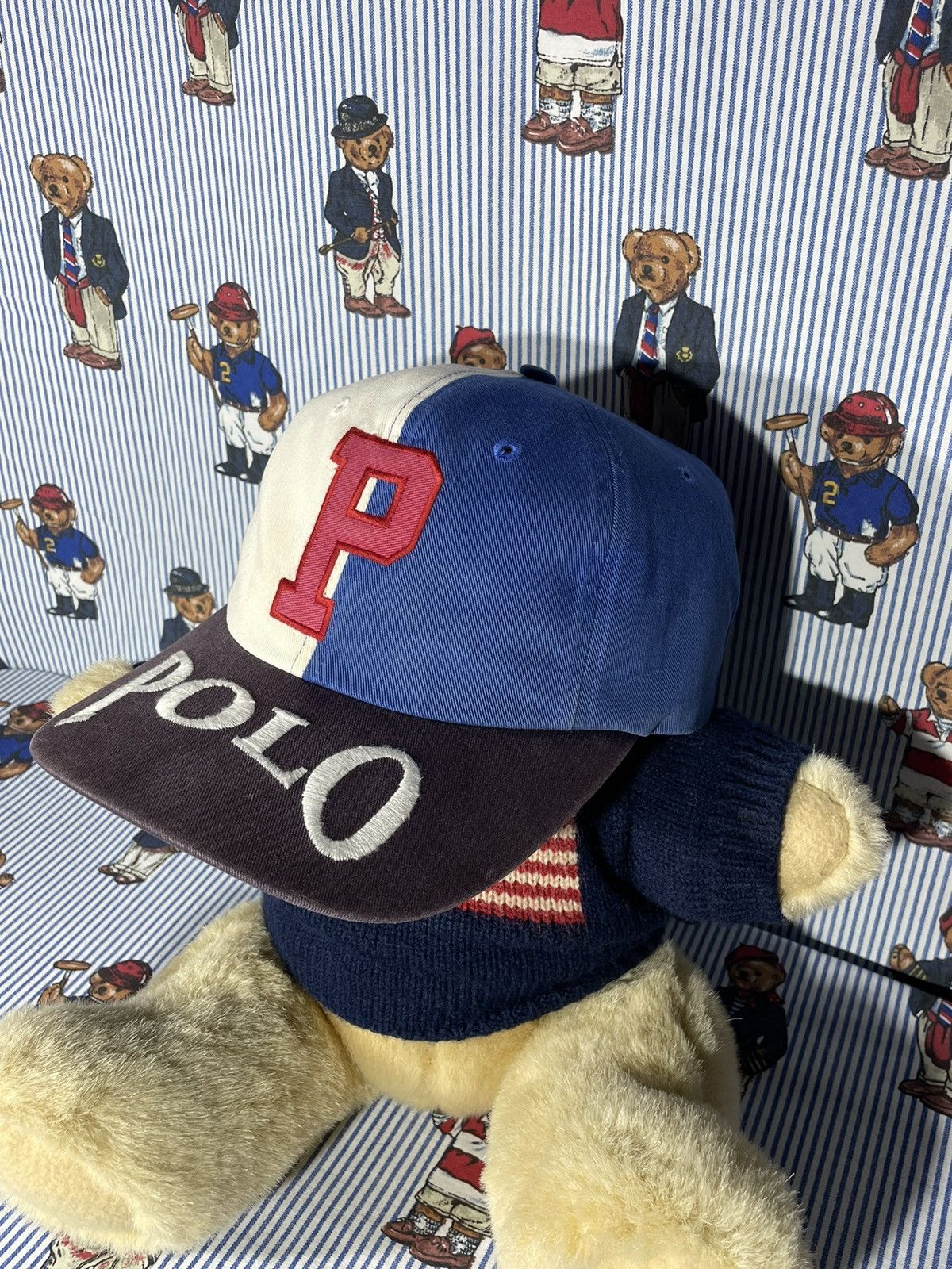 Polo Ralph Lauren × RRL Ralph Lauren × Ralph Lauren RARE Polo Sport Cap OG Vintage 1990’s Size ONE SIZE - 17 Thumbnail