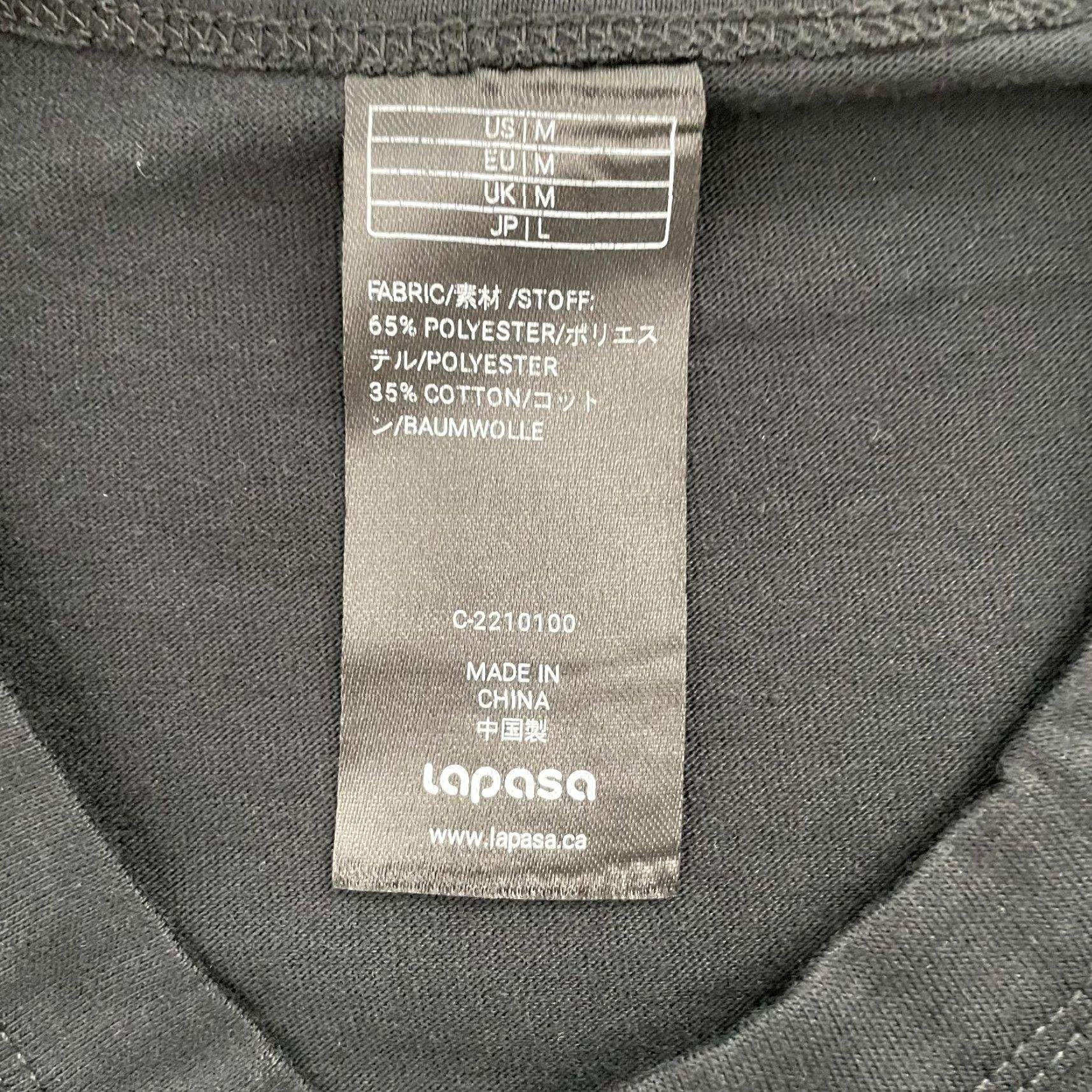 Vintage Lapasa Shirt Adult Medium Black Long Sleeve Pullover Crew Neck Sweater Mens M Size US M / EU 48-50 / 2 - 4 Thumbnail