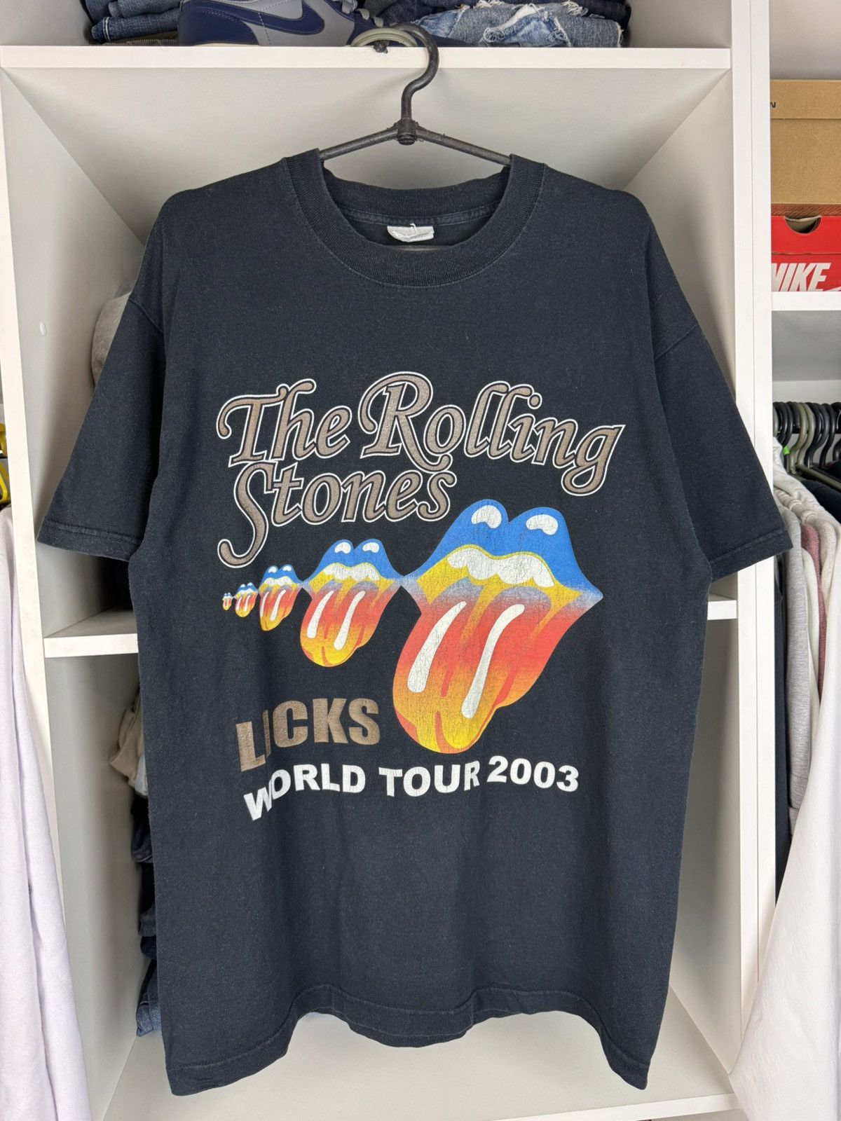 Band Tees Vintage The Rolling Stones Licks World Tour 2003 T-shirt Size US L / EU 52-54 / 3 - 1 Thumbnail