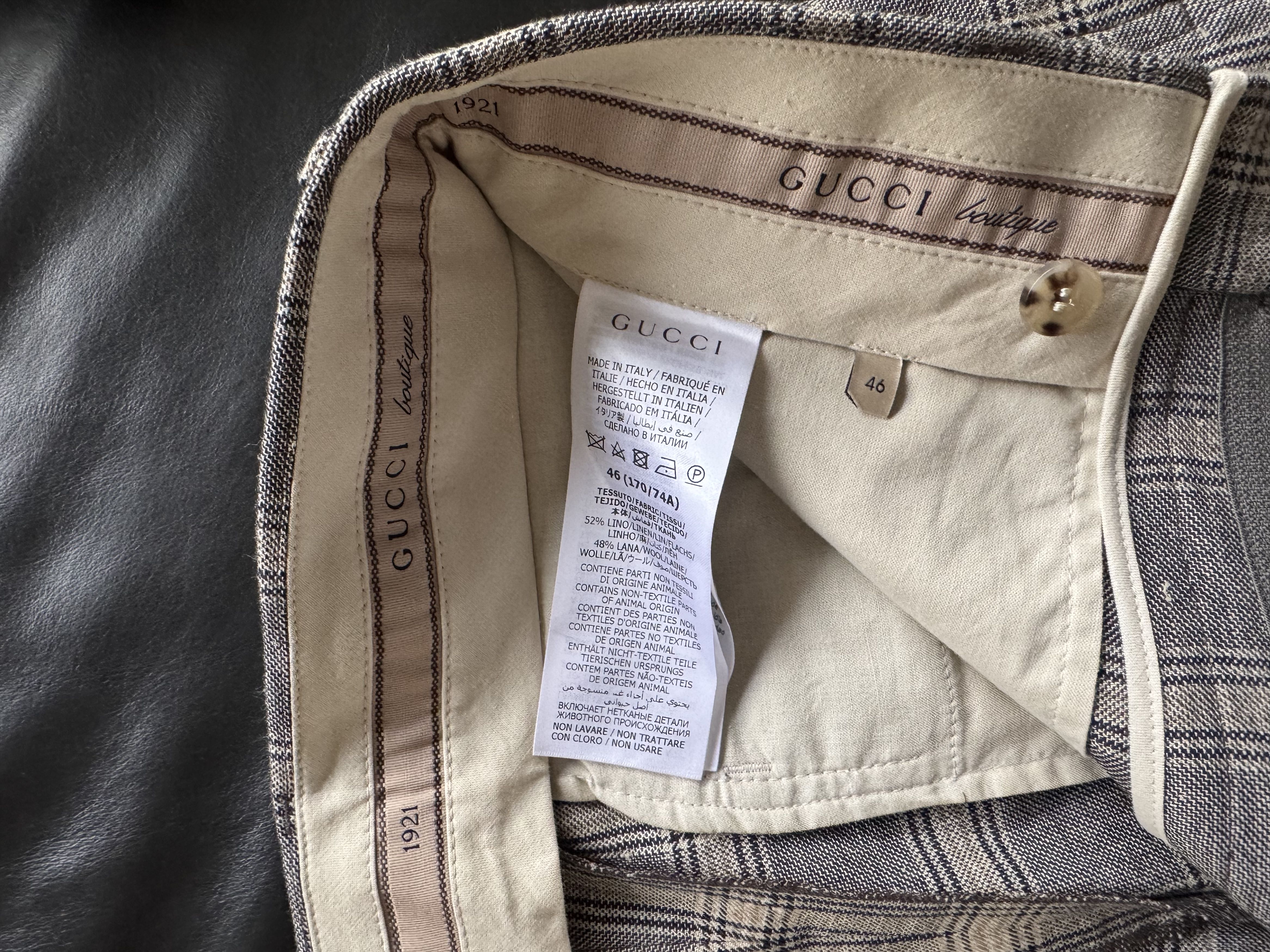Gucci Prince of Wales Linen Short Size US 30 / EU 46 - 13 Thumbnail