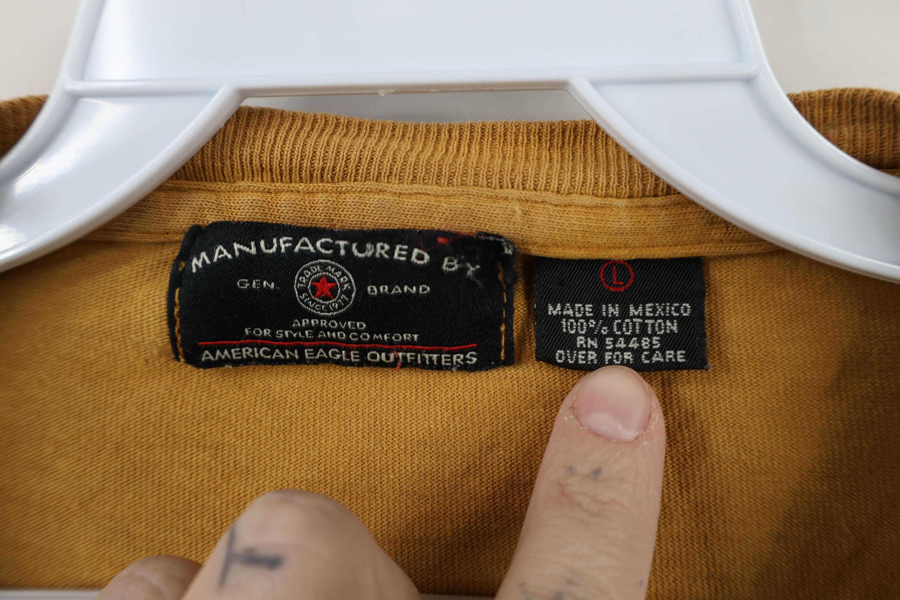 American Eagle Outfitters × Vintage Vintage 90s American Eagle Outfitters Long Sleeve T-Shirt Size US L / EU 52-54 / 3 - 12 Thumbnail