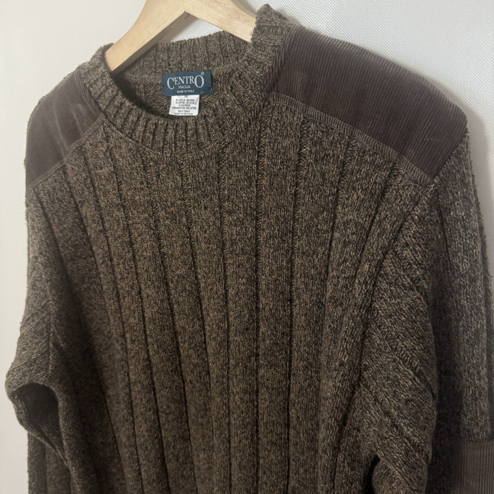 Other Centro Maglia Wool Corduroy Italy Sweater Preppy Classic Size M / US 6-8 / IT 42-44 - 4 Thumbnail