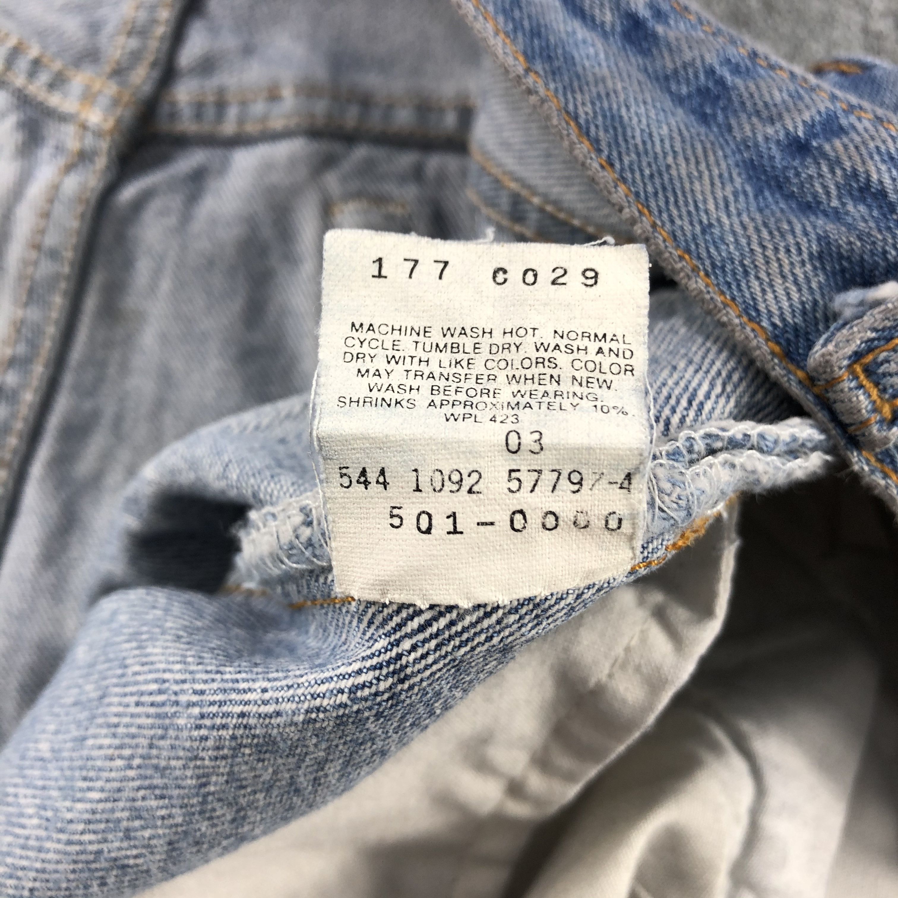 Levi's Vintage 90s Blue Wash Levis 501 Jeans-JM1868 Size US 36 / EU 52 - 11 Thumbnail