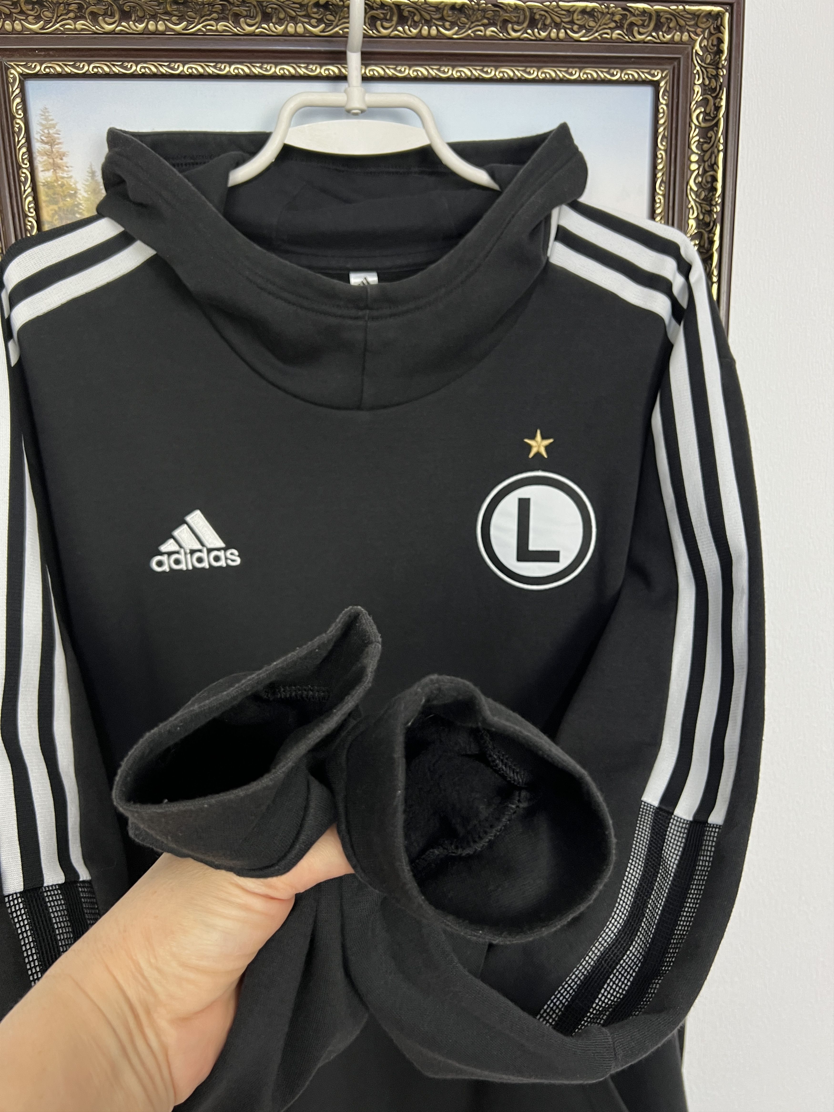 Adidas Adidas Legia Warsaw Football Hoodie Soccer Jacket Track Top Size US XL / EU 56 / 4 - 5 Thumbnail