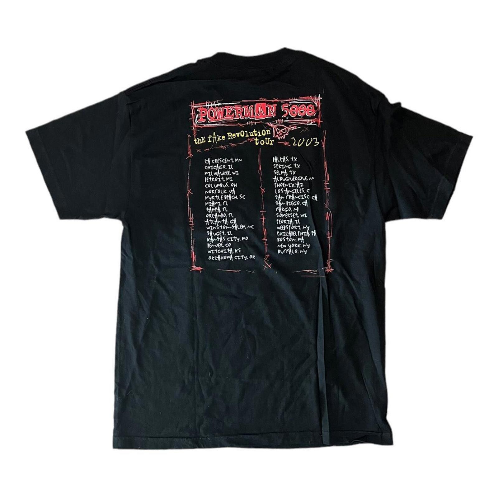 Other Vintage Powerman 5000 The Fake Revolution Tour T-shirt Size US L / EU 52-54 / 3 - 2 Thumbnail