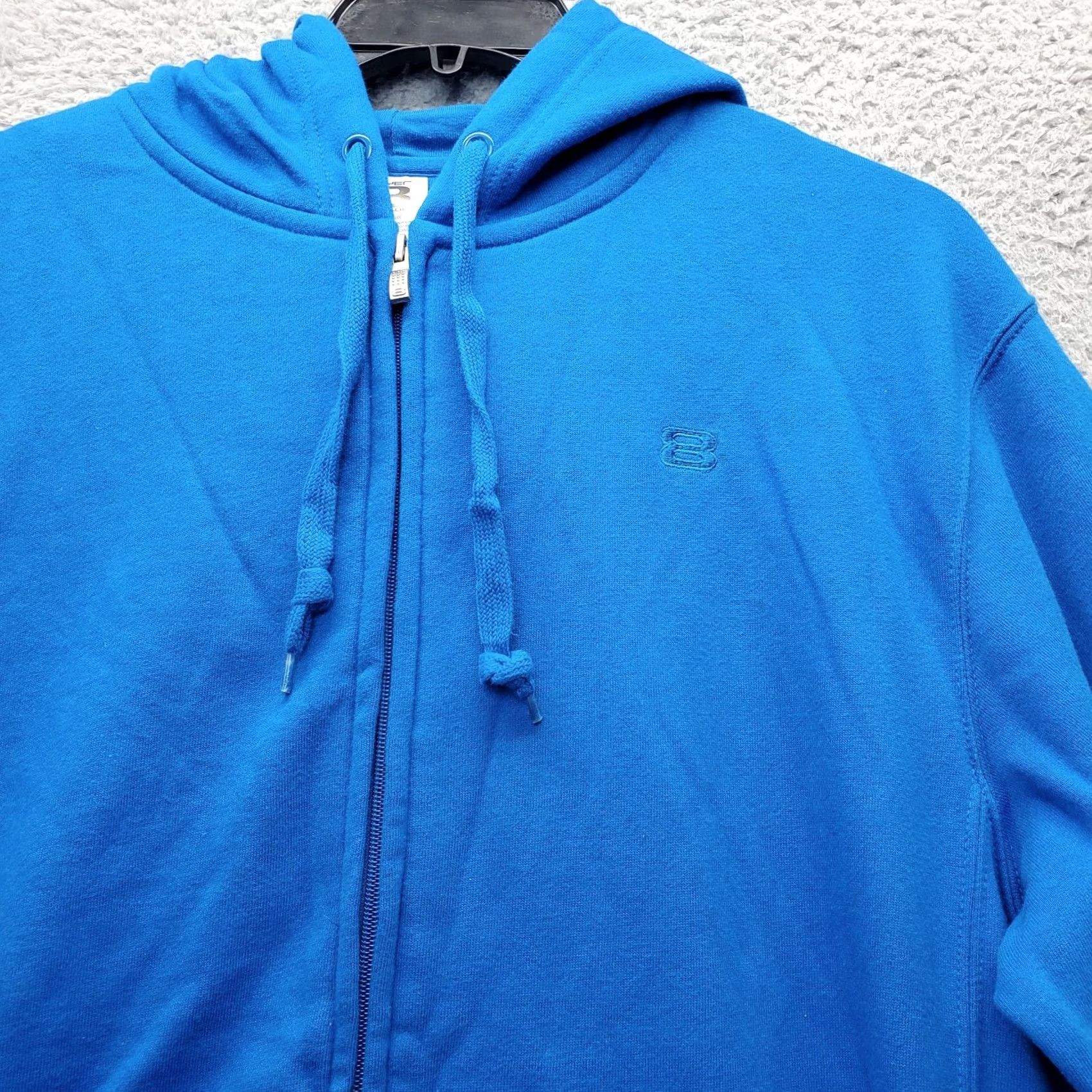 Layer 8 Layer 8 Hoodie Mens M Blue Quick Dry Pouch Pocket Long Sleeve Drawstring Zipper Size US M / EU 48-50 / 2 - 8 Thumbnail