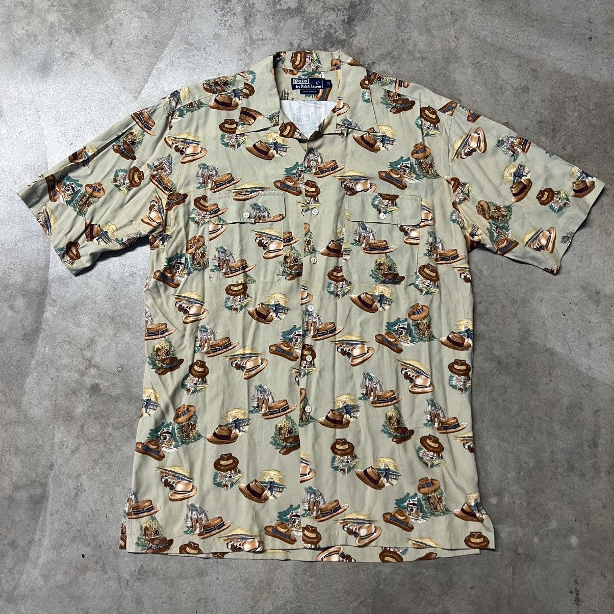 Polo Ralph Lauren × RRL Ralph Lauren × Vintage Vintage 2000’s Polo Ralph Lauren Classic S/S Hawaiian Shirt Size US M / EU 48-50 / 2 - 5 Thumbnail
