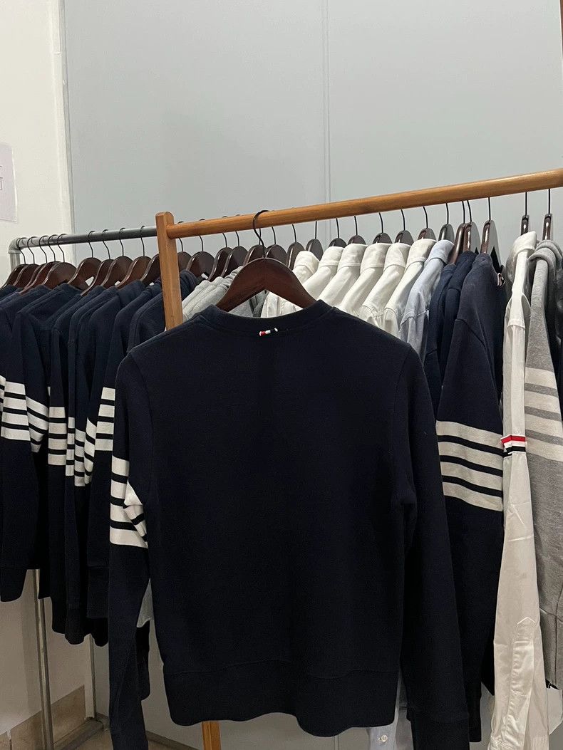Thom Browne thom browneClassic four-striped blue sweatshirt 2503-Nextar Size US S / EU 44-46 / 1 - 2 Thumbnail