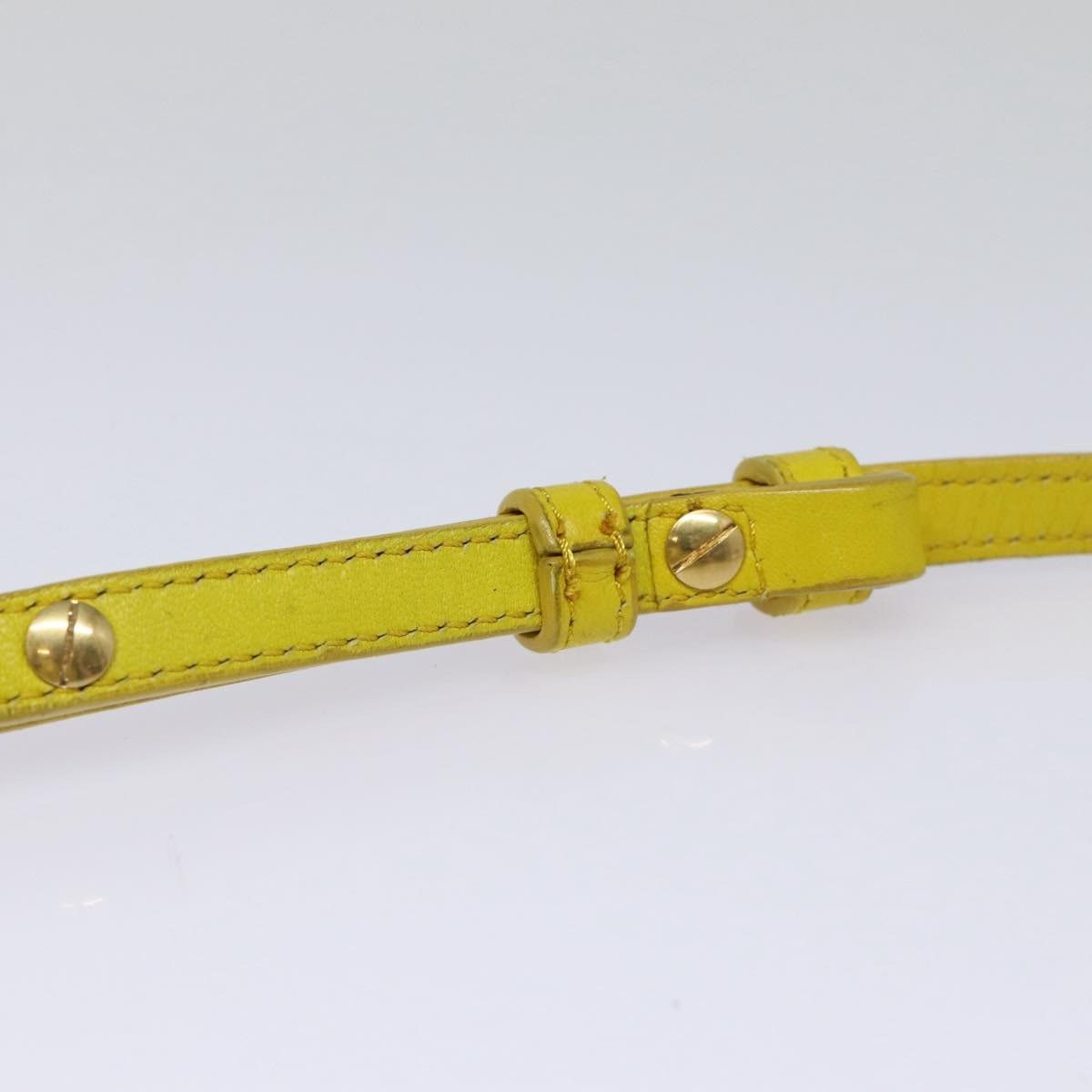 Celine CELINE Trio Large Shoulder Bag Leather Yellow Gold Size ONE SIZE - 8 Thumbnail