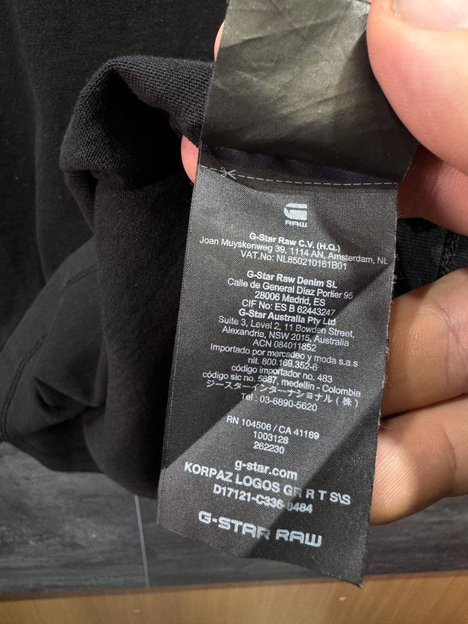 G-Star G-Star Raw Korpaz Logos GR T-Shirt Black Men’s Size US XL / EU 56 / 4 - 13 Thumbnail