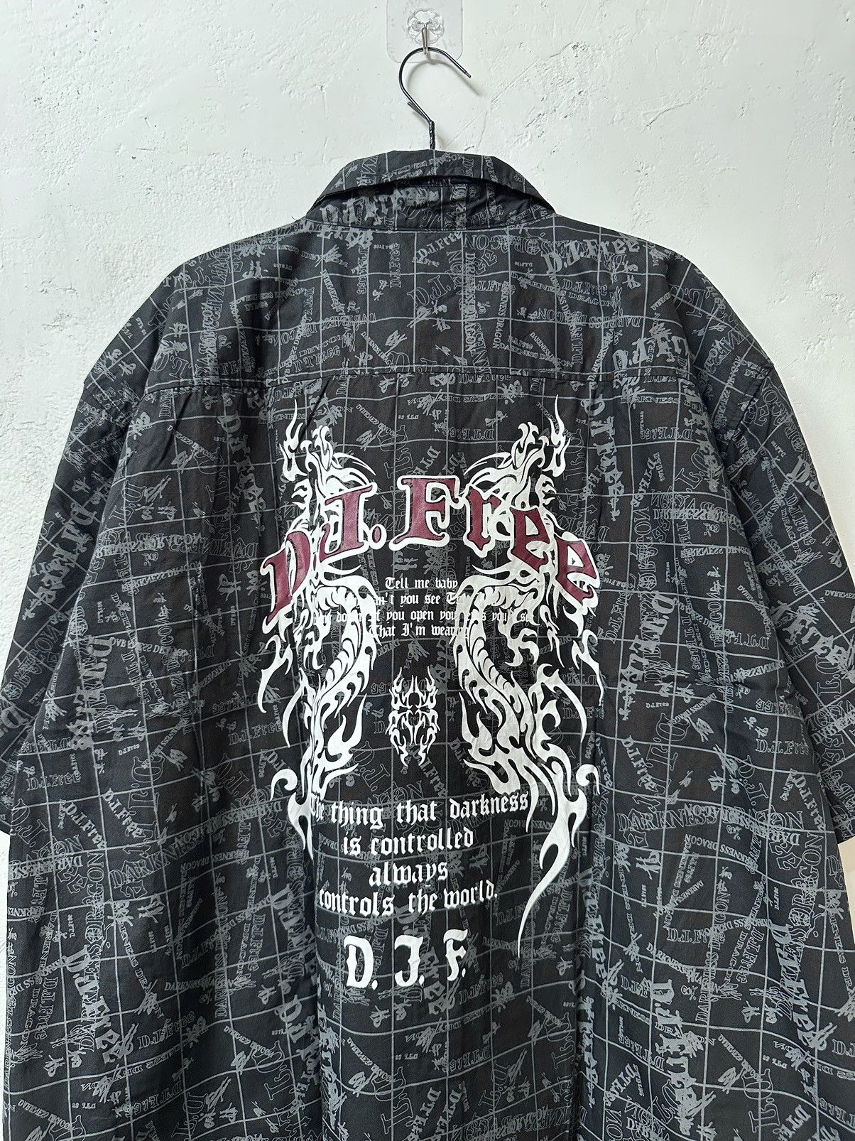 Japanese Brand Y2K Japanes Dj Free Shirt Size US XXL / EU 58 / 5 - 4 Thumbnail