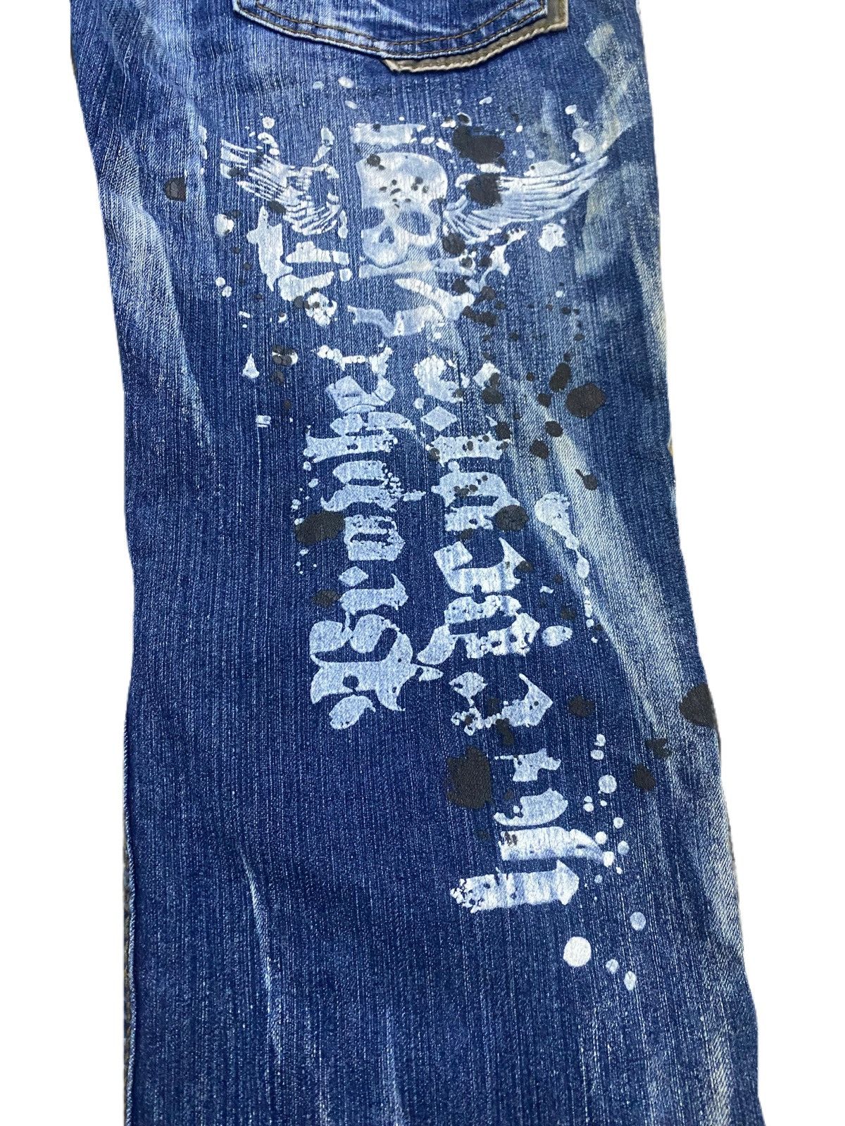 If Six Was Nine SUPER FLARE RIPPED STYLE JEANS A5 JIMMY HENDRIX STYLE RARE Size US 34 / EU 50 - 8 Thumbnail
