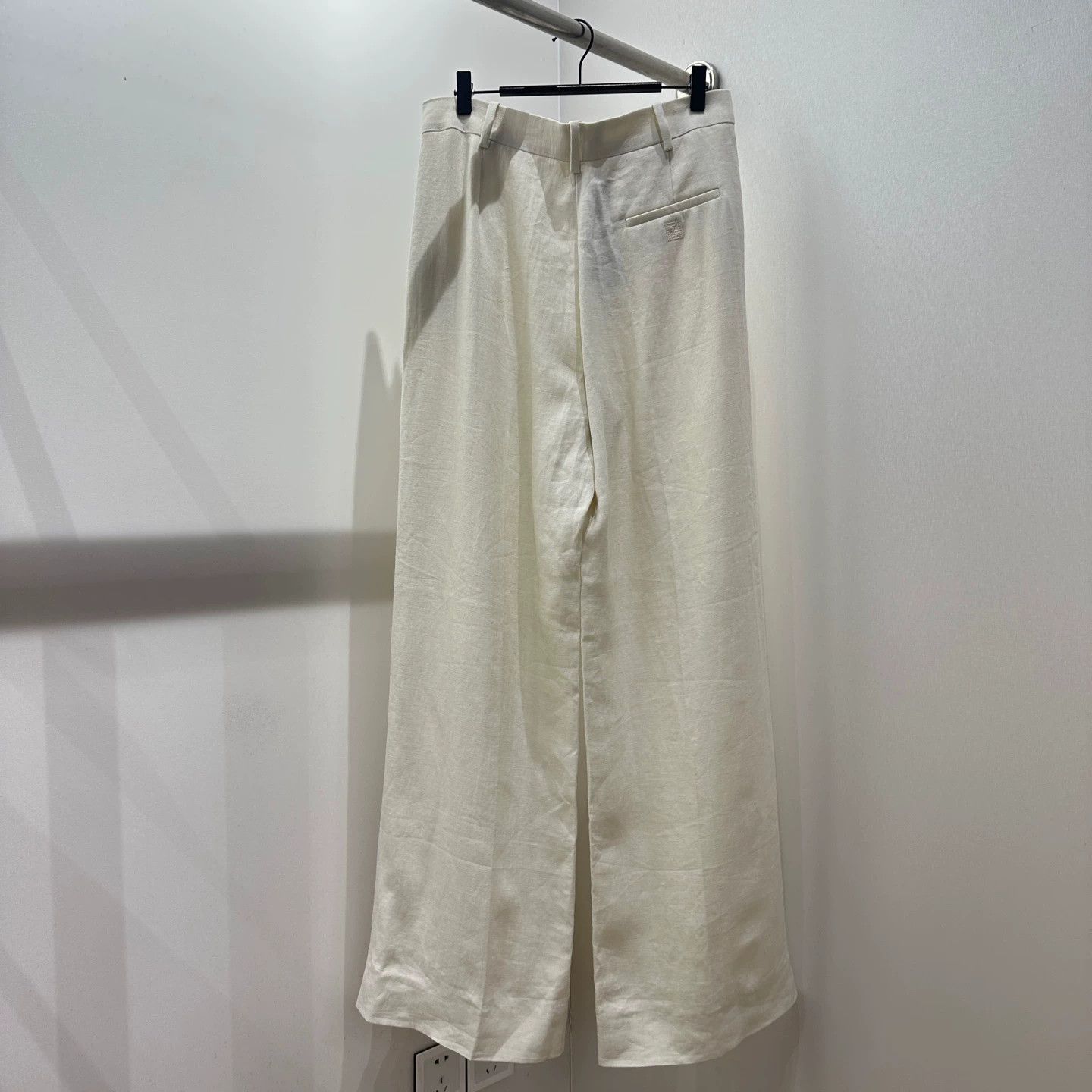 Fendi Fendi casual pants linen double F embroidery 40 Size 27" / US 4 / IT 40 - 2 Thumbnail
