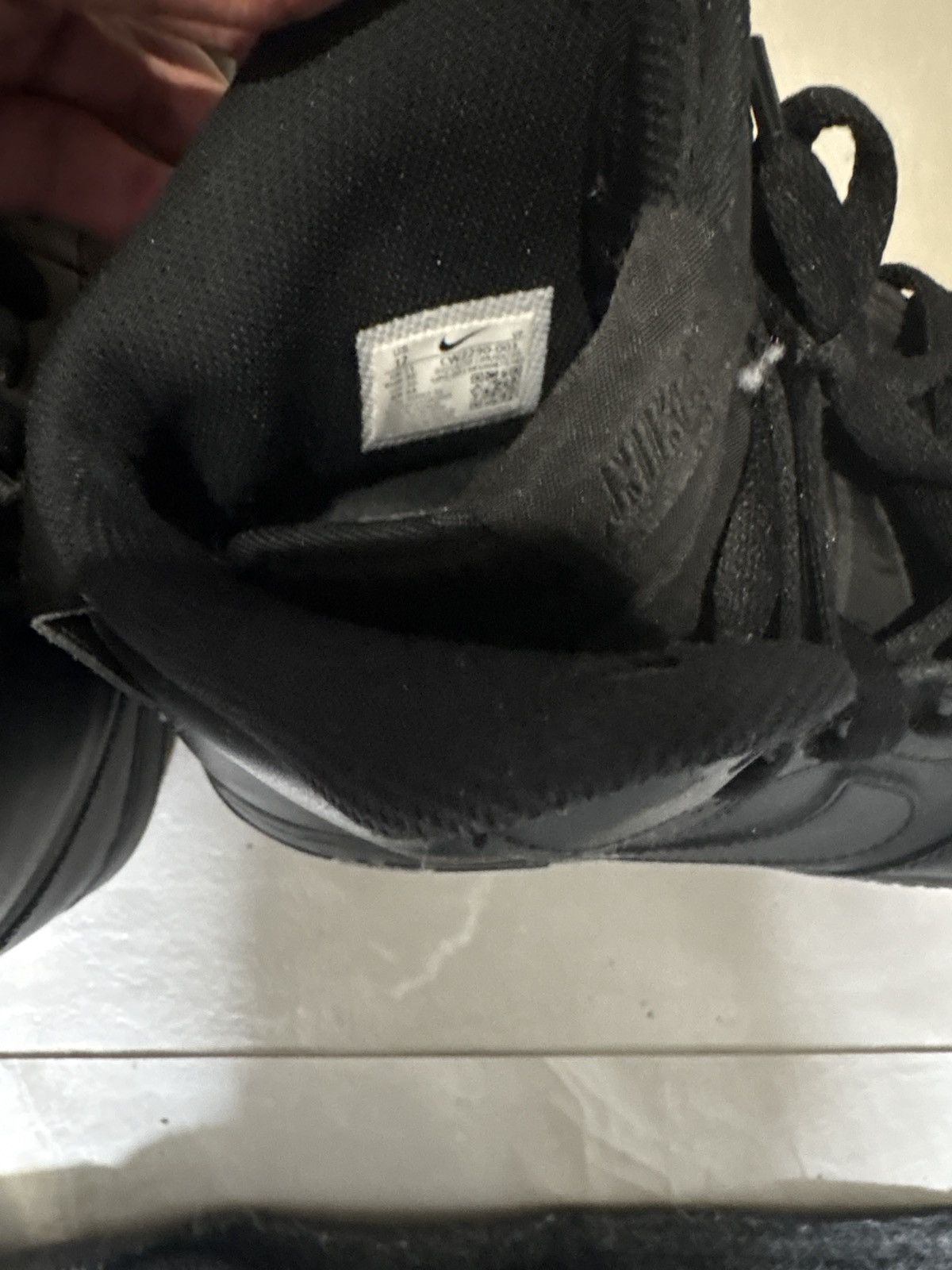 Nike Nike AF1 Hightop Black Size US 12 / EU 45 - 2 Thumbnail