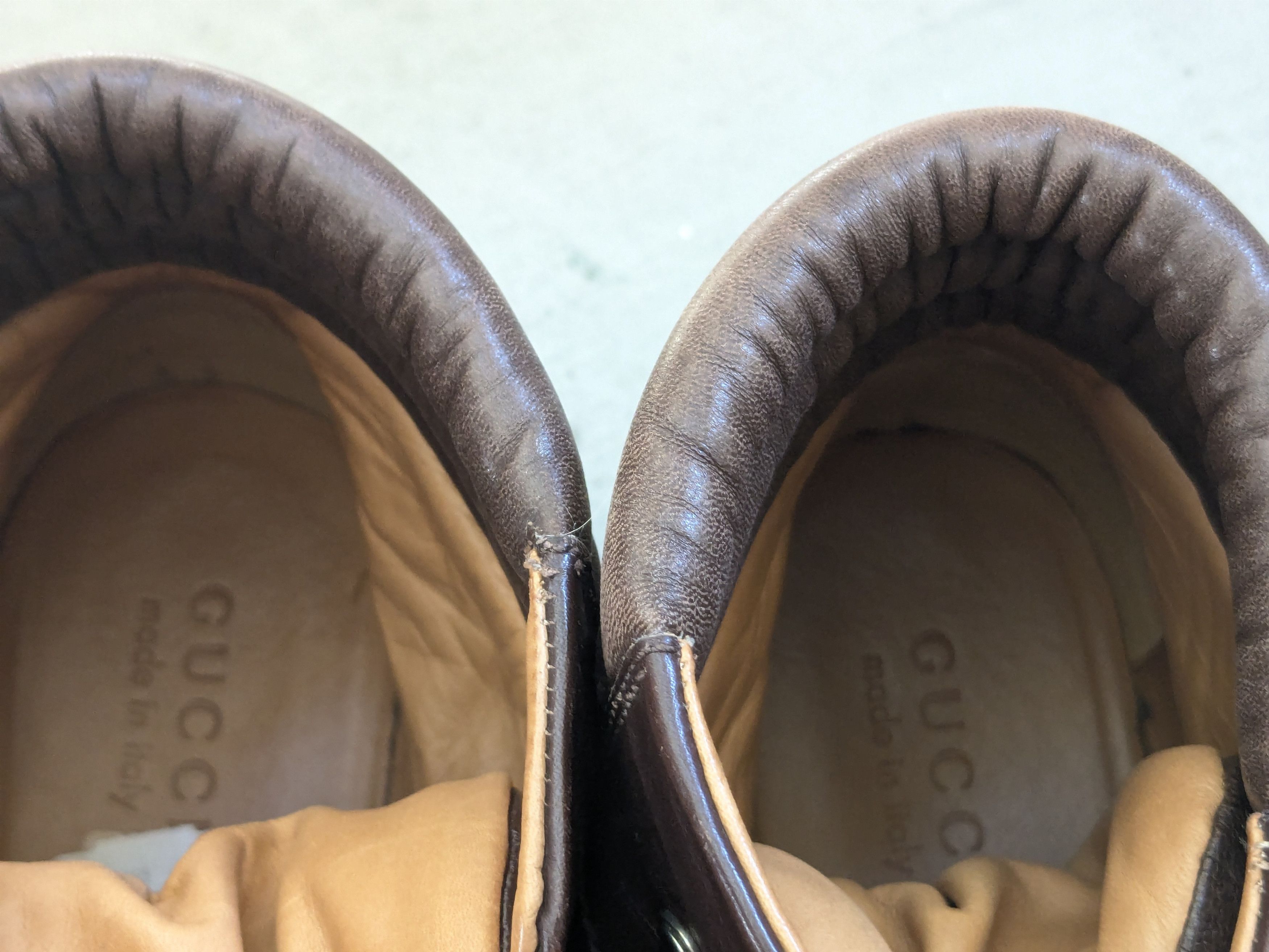 Gucci Gucci Boots Brown 10.5 Leather Rubber Lace Up Size US 10.5 / EU 43-44 - 10 Thumbnail