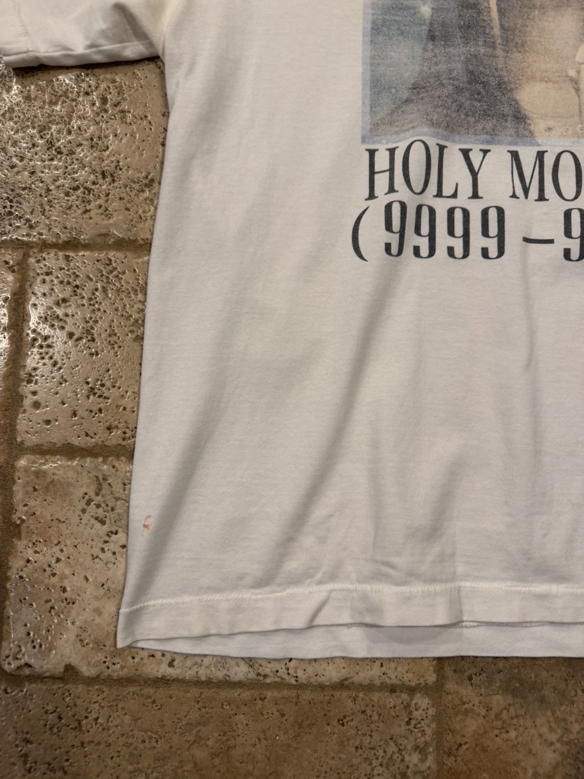 Saint Michael Saint Michael Mxxxx Holy Mother 9999 God Bless White T-Shirt Size US XL / EU 56 / 4 - 8 Thumbnail