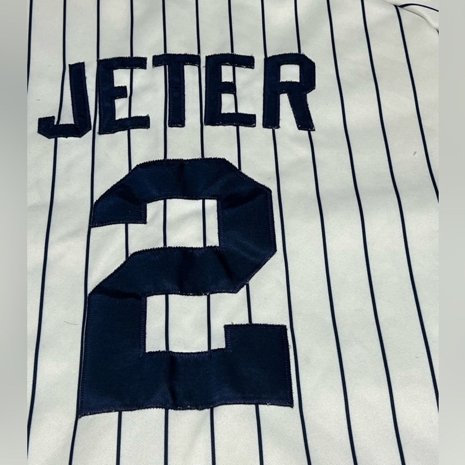 Majestic Vtg Majestic Yankees Derek Jeter #2 Jersey Size 3XL USA Made Size US XXL / EU 58 / 5 - 8 Thumbnail