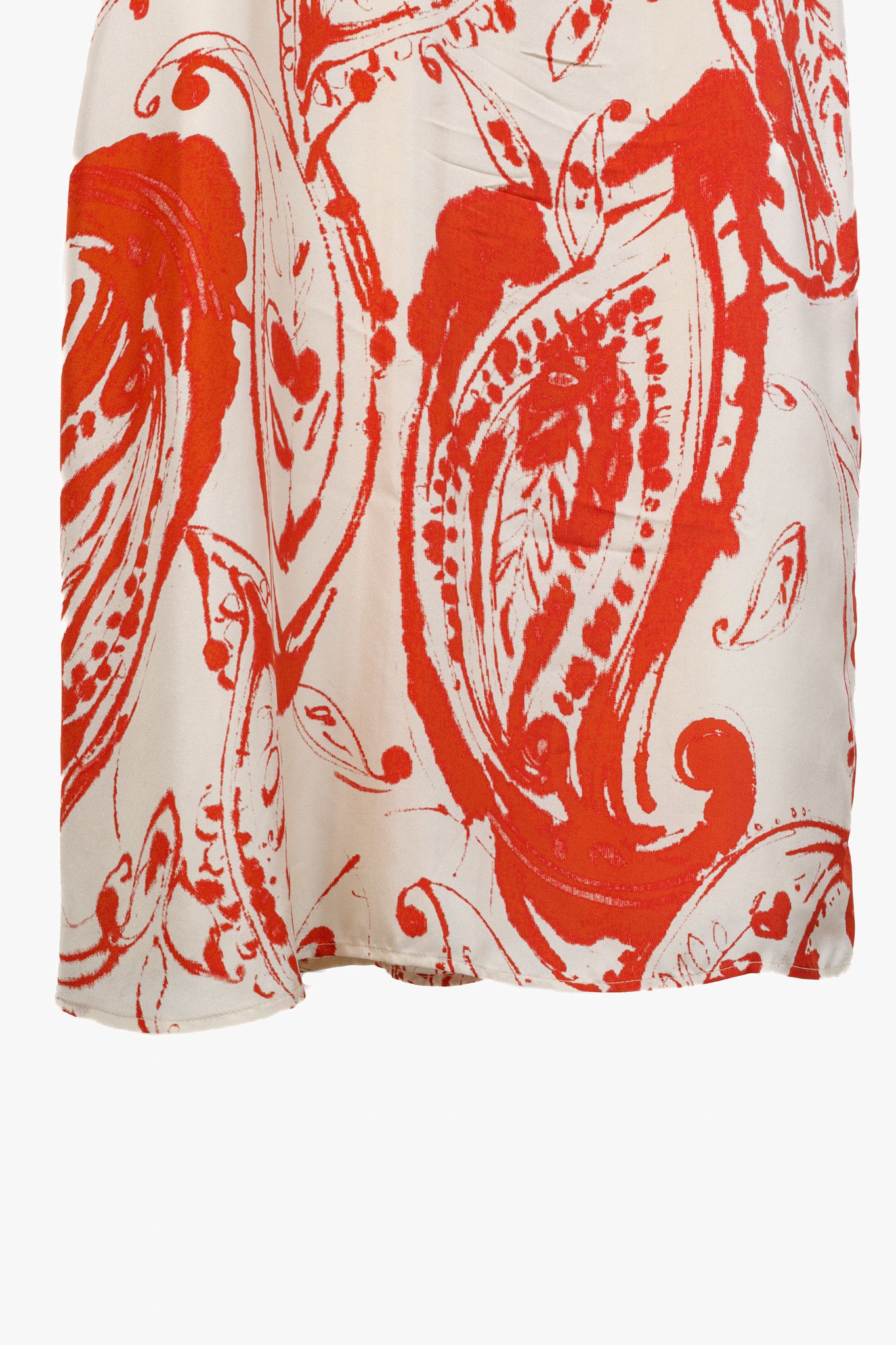 Carolina Herrera Carolina Herrera Paisley Silk Asymmetrical Waist Dress Size S / US 4 / IT 40 - 7 Thumbnail