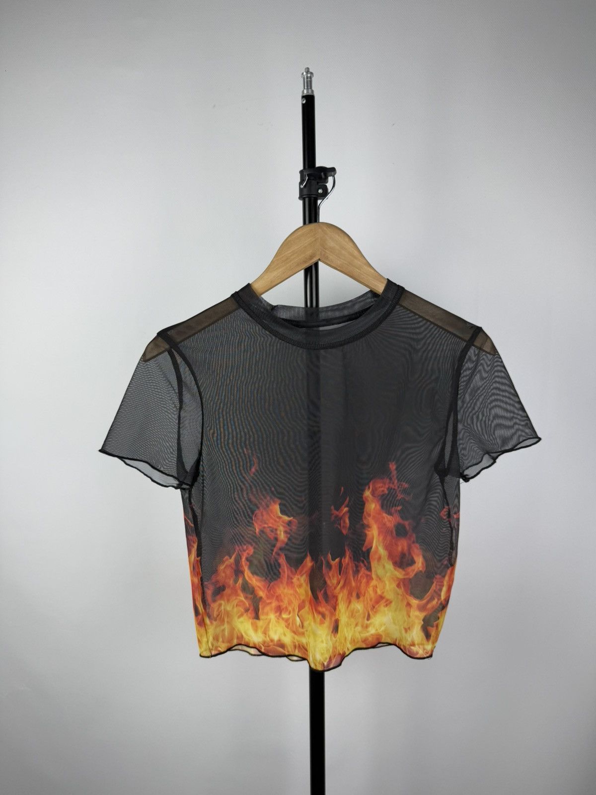 Designer × Japanese Brand Avant Garde Japanese style Flames Mesh punk top Blouses Size US M / EU 48-50 / 2 - 1 Thumbnail