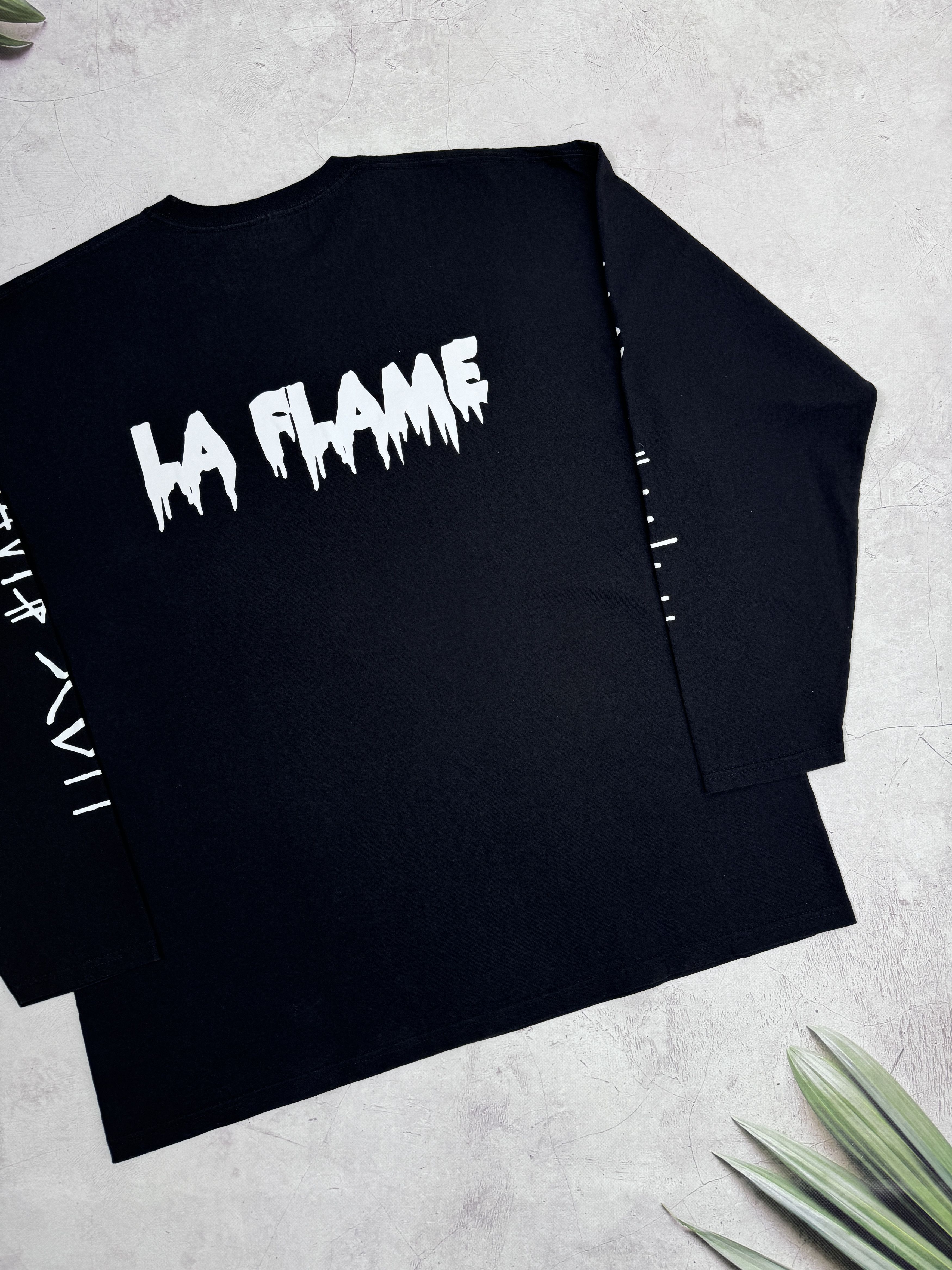 Band Tees × Fruit Of The Loom Travis Scott LA FLAME Tour T-Shirt LS by Fruit Of The Loom Size US XL / EU 56 / 4 - 19 Thumbnail