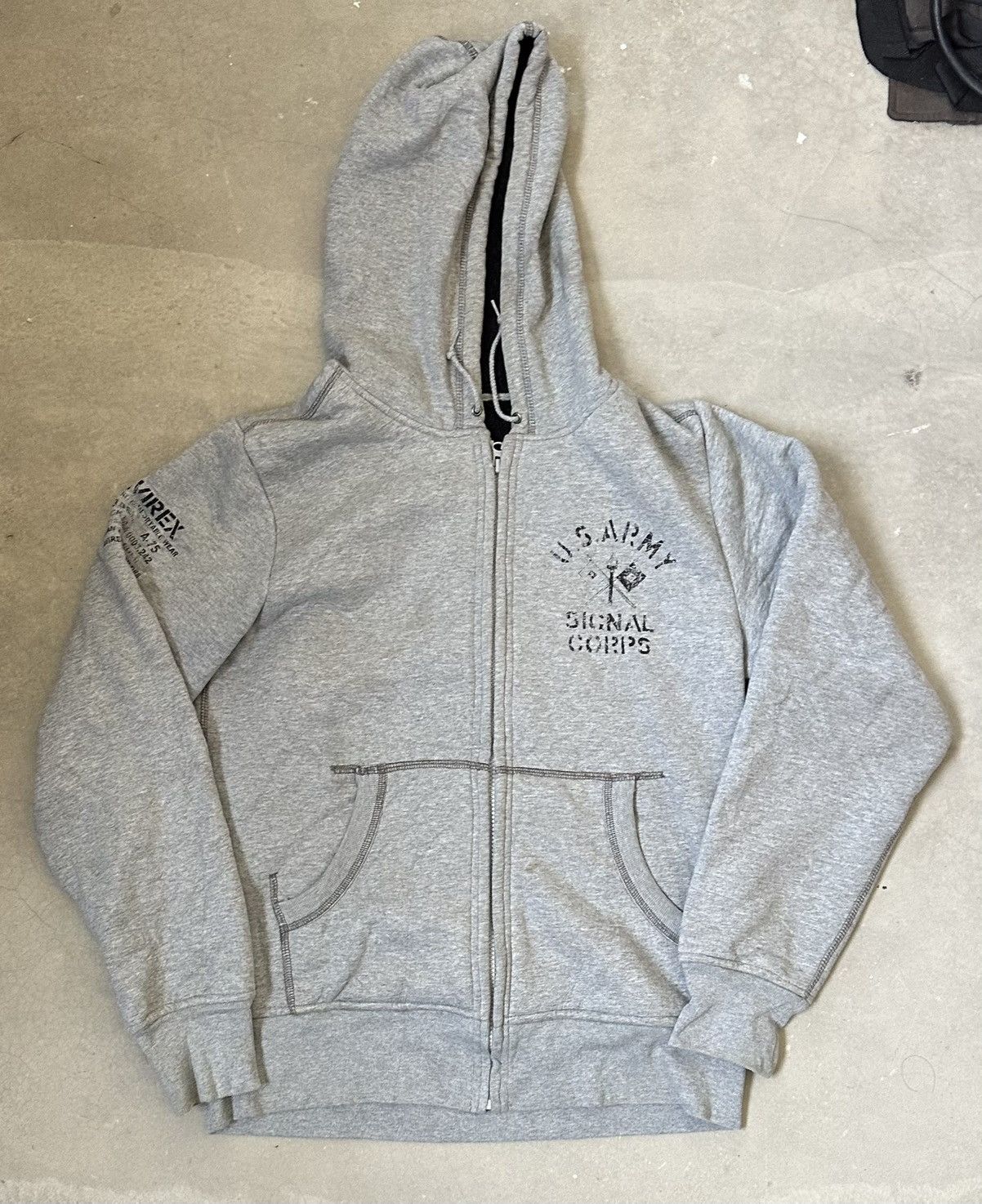 Avirex VINTAGE AVIREX US ARMY SIGNAL CORPS HOODIE Size US M / EU 48-50 / 2 - 1 Thumbnail