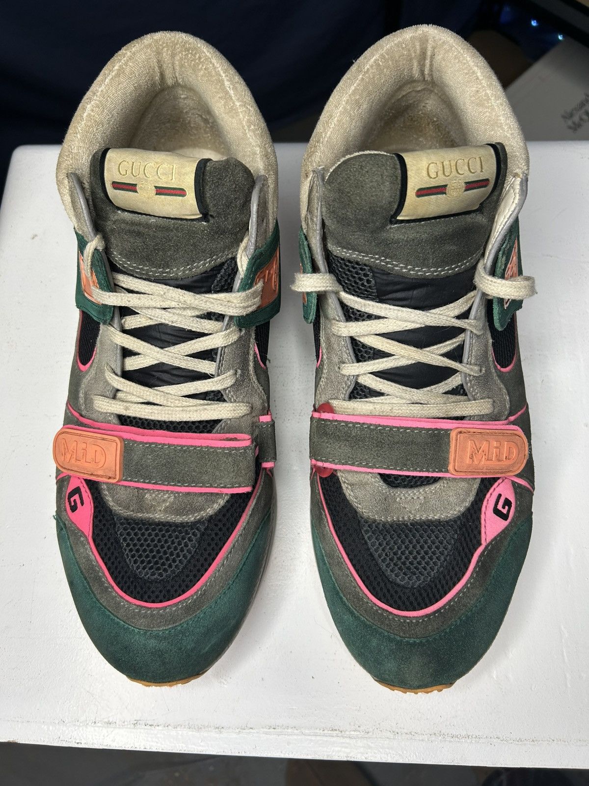 Gucci Size 13G/13.5US - Gucci Ultrapace Multicolor Suede Sneaker Size US 13 / EU 46 - 2 Thumbnail