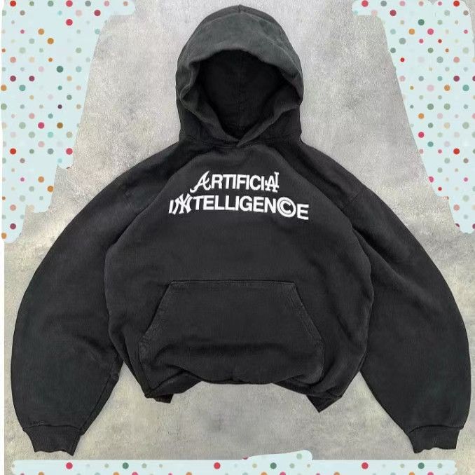 Vintage Streetwear Oversized Hooded Sweatshirt Size US M / EU 48-50 / 2 - 1 Thumbnail