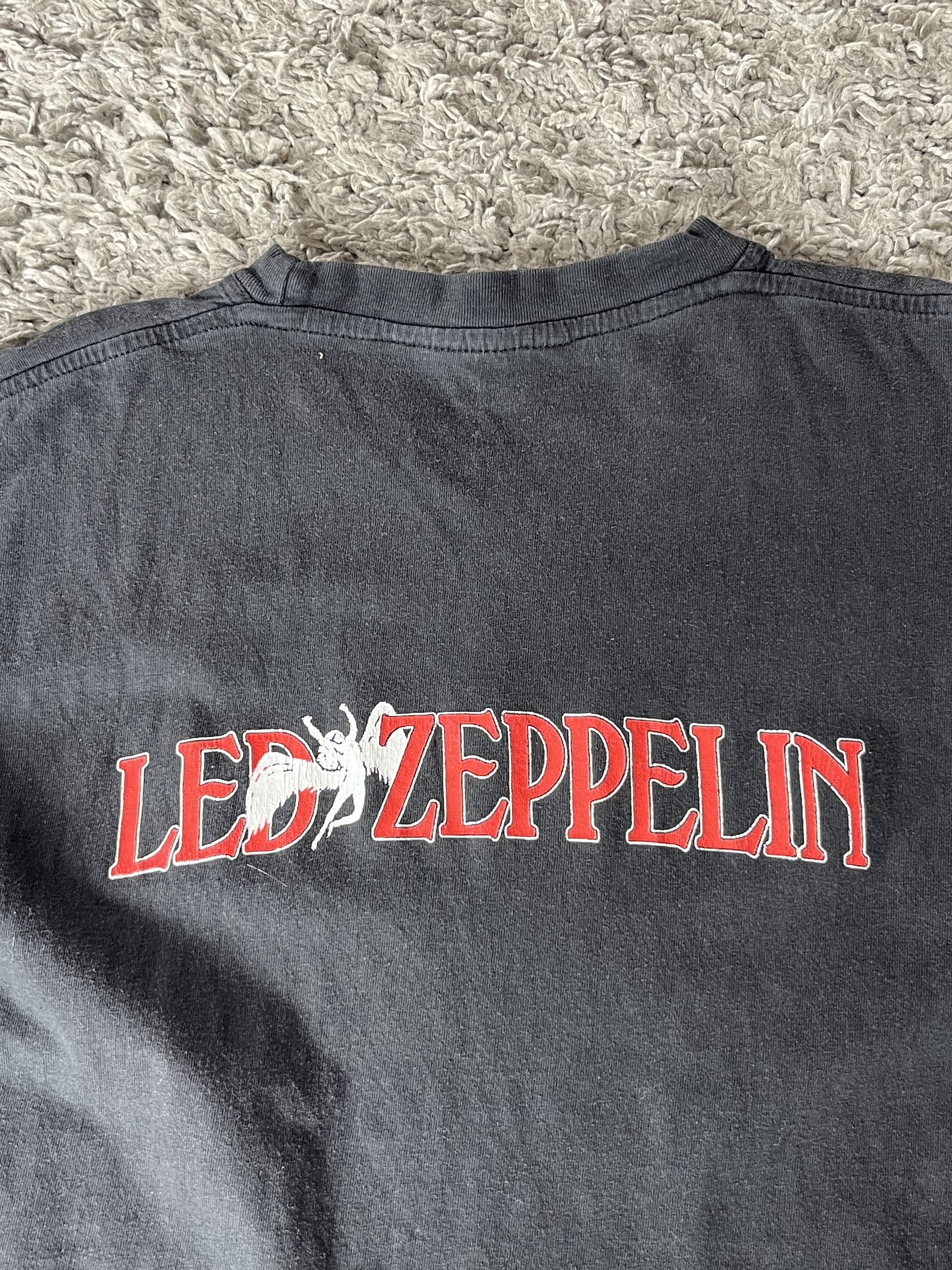 Led Zeppelin Vintage 80s Tee LED ZEPPELIN Zoso BAND TOUR Rare Rock Size US M / EU 48-50 / 2 - 7 Thumbnail