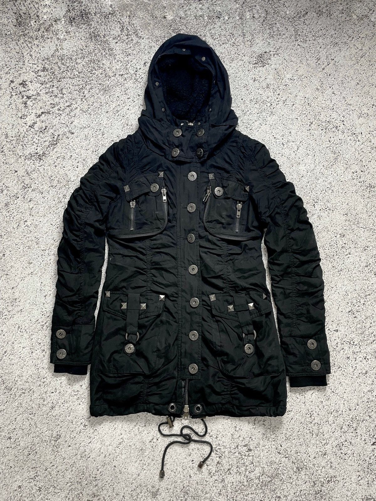 Japanese Brand 2000s D.I.A - Apocalypse Vkei Crumpled Jacket Size US S / EU 44-46 / 1 - 1 Thumbnail