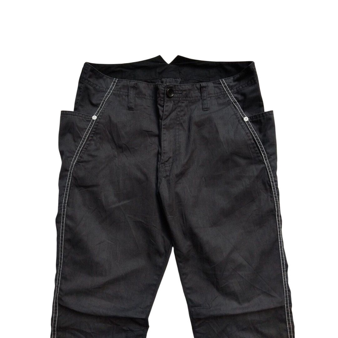 PPFM PPFM contras stitching double waist pants Size US 31 - 3 Thumbnail
