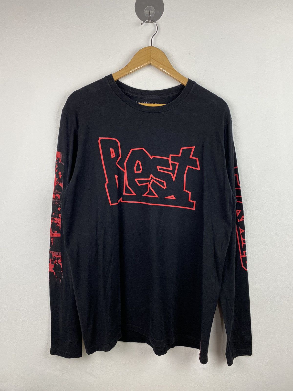 image of Breezy Excursion x Rap Tees New Boyz N The Hood X Best Longsleeve T-Shirt in Black (Size Large)