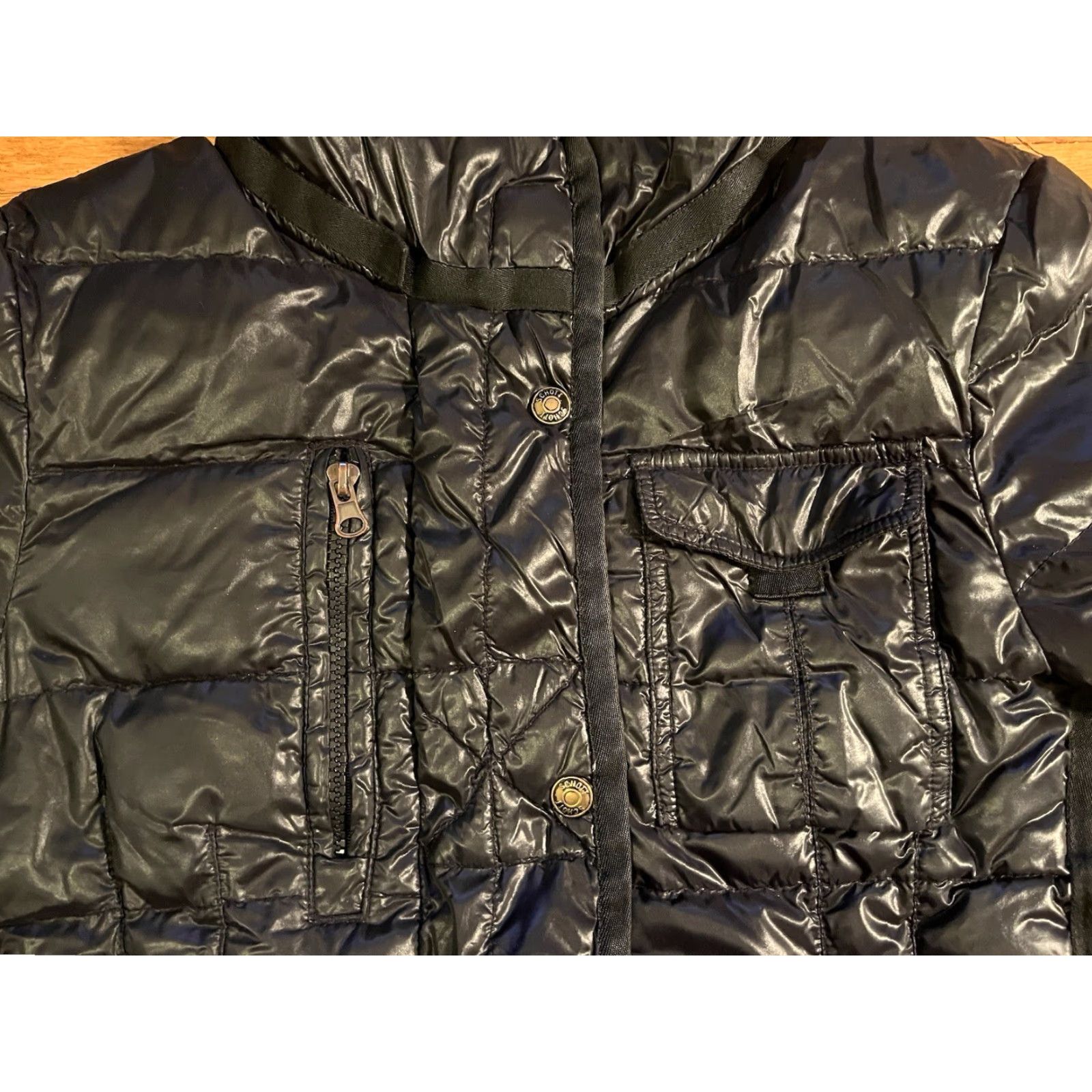 Schott VINTAGE SCHOTT Duck Down Puffer Jacket Women’s L Black Size L / US 10 / IT 46 - 6 Thumbnail