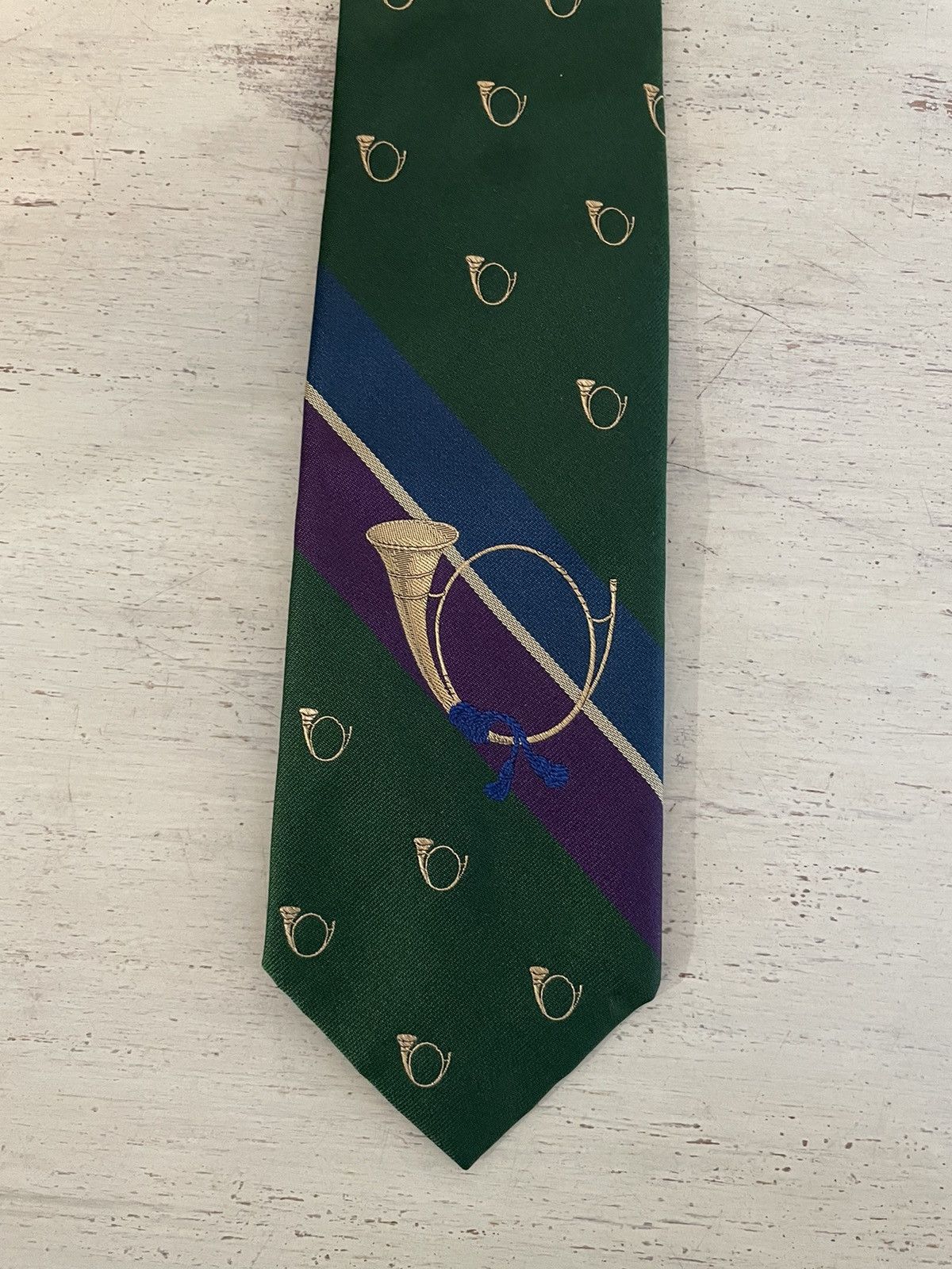 Polo Ralph Lauren × Vintage The Polo Tie in Spaced Horns Print Size ONE SIZE - 4 Thumbnail
