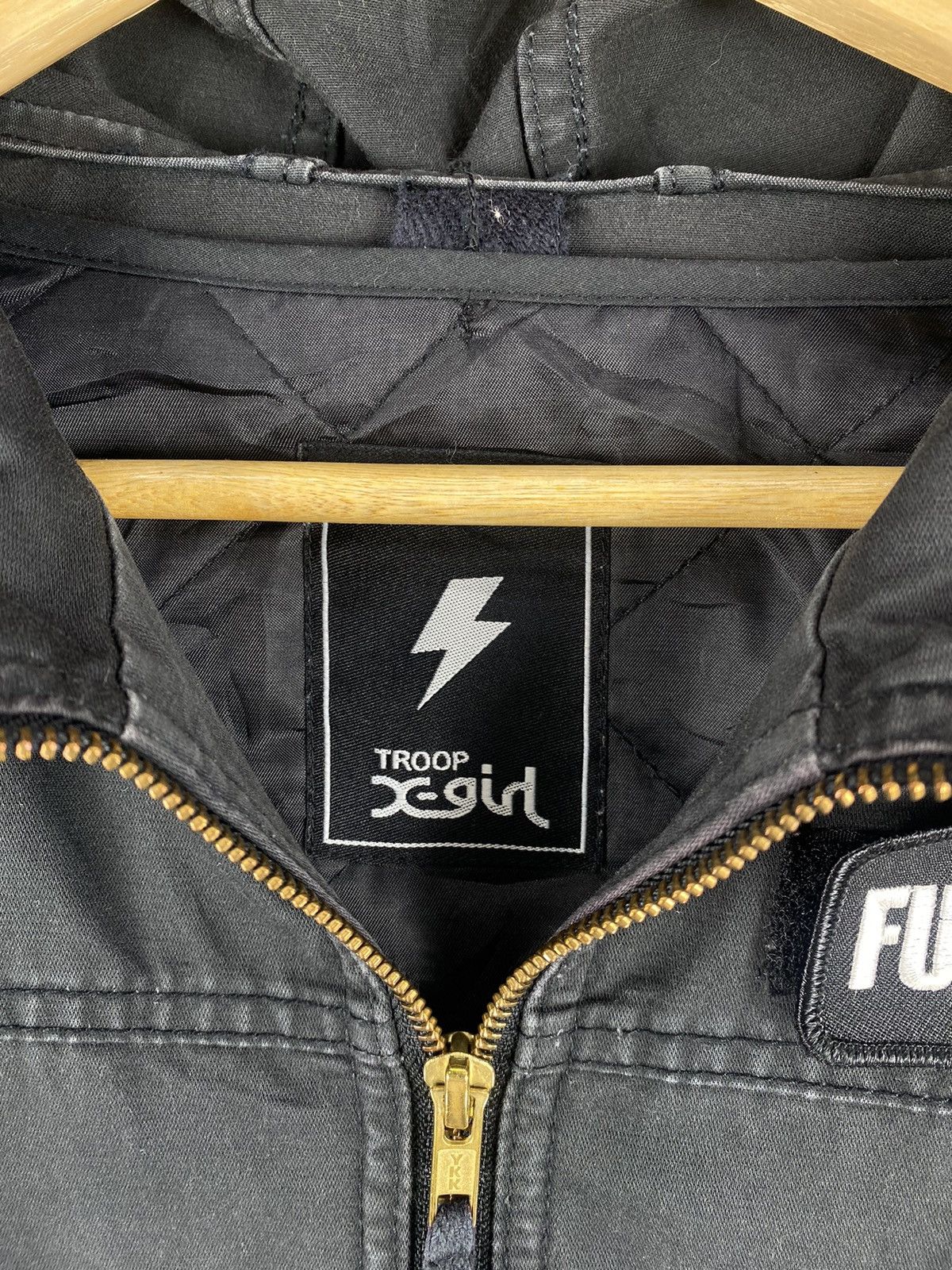 Japanese Brand Vintage X-girl Troop zipper Jacket Size US XXS / EU 40 - 13 Thumbnail