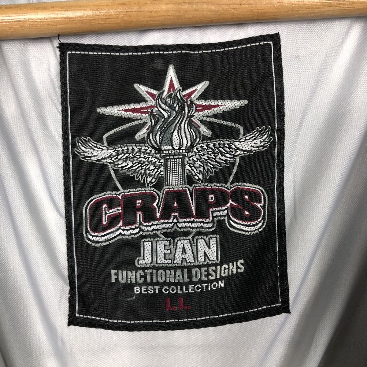 Japanese Brand 📌Vintage Biker Vest Jacket Puffer Craps Big Logo Size US L / EU 52-54 / 3 - 18 Thumbnail