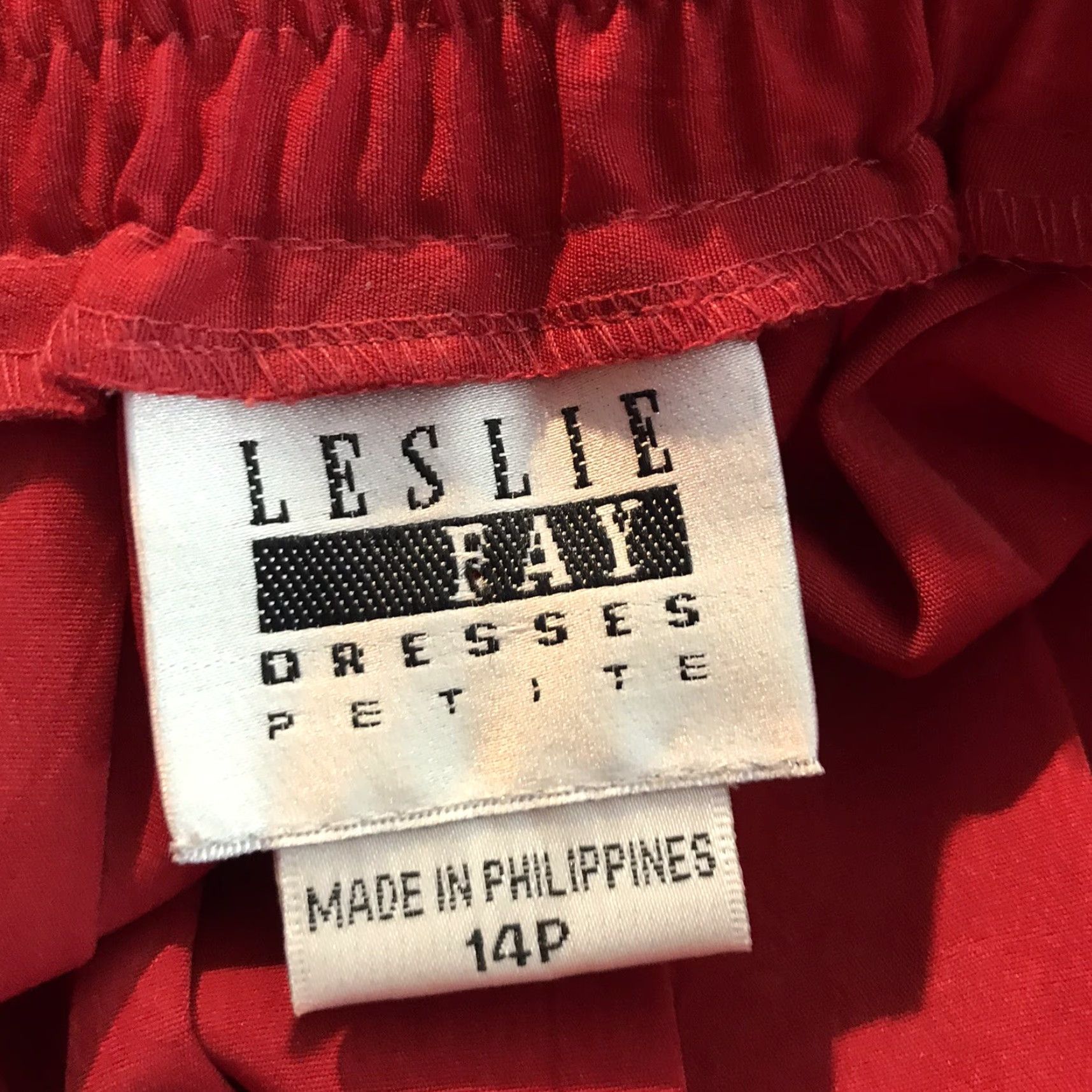 Vintage Vintage Leslie Fay Red Pleated Pull On Midi Skirt Womens Size 14P Size 36" / US 14 / IT 50 - 7 Thumbnail