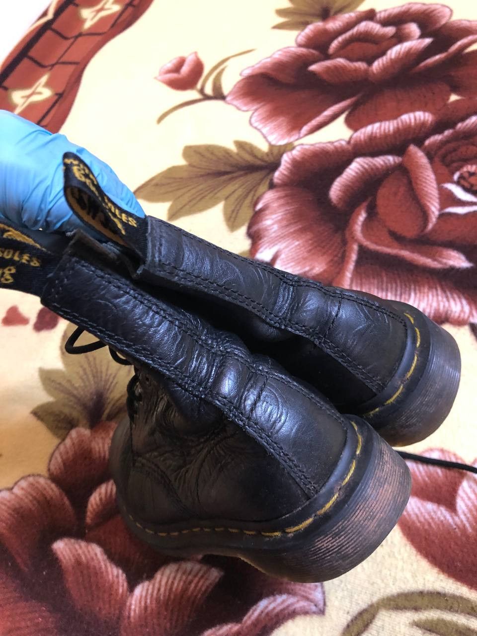 Dr. Martens Dr Martens 1460 FLAMES EMBOSS LEATHER LACE UP BOOTS Size US 6 / IT 36 - 7 Thumbnail