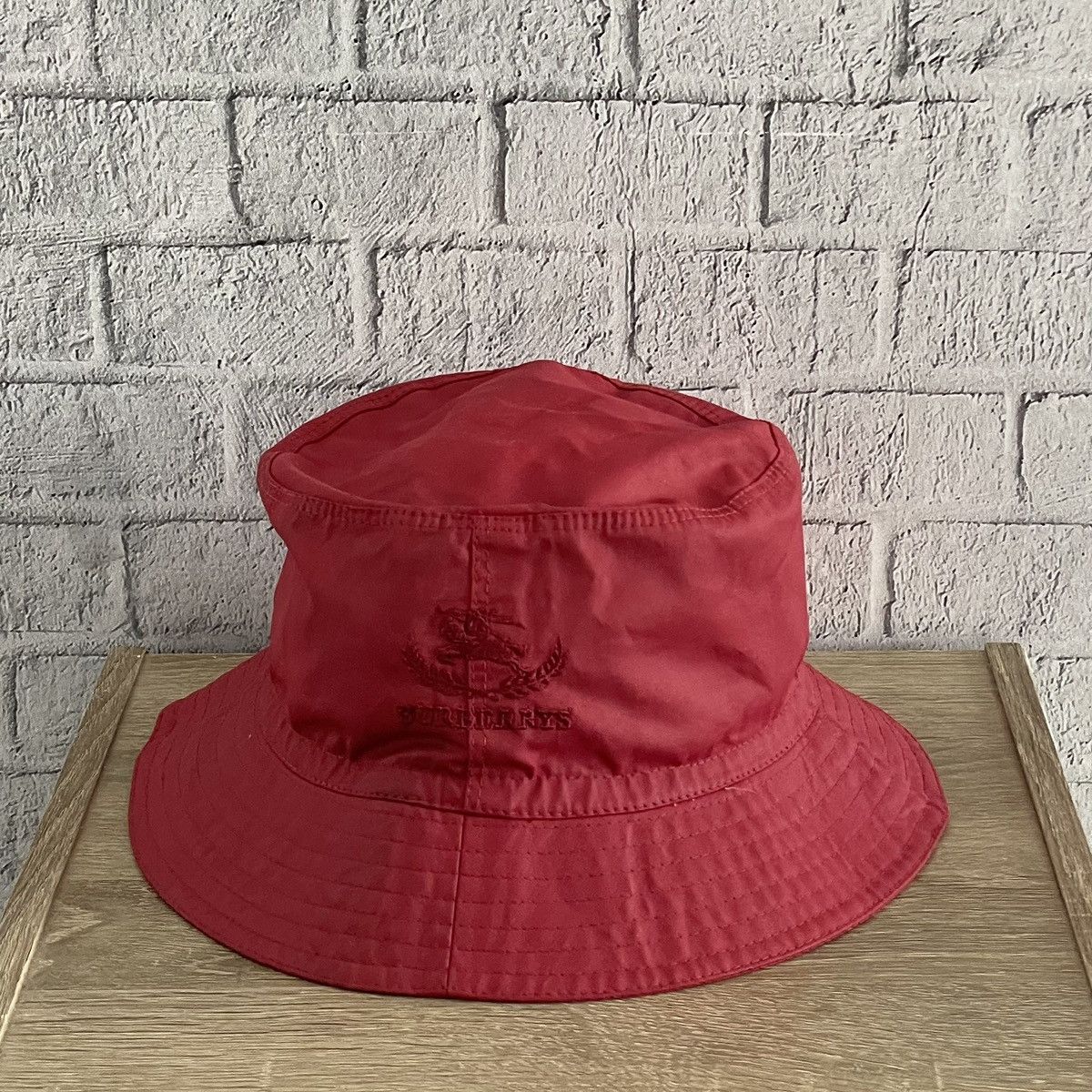 Burberry Vintage 90’s Burberry Waxed Bucket Hat Size ONE SIZE - 1 Thumbnail