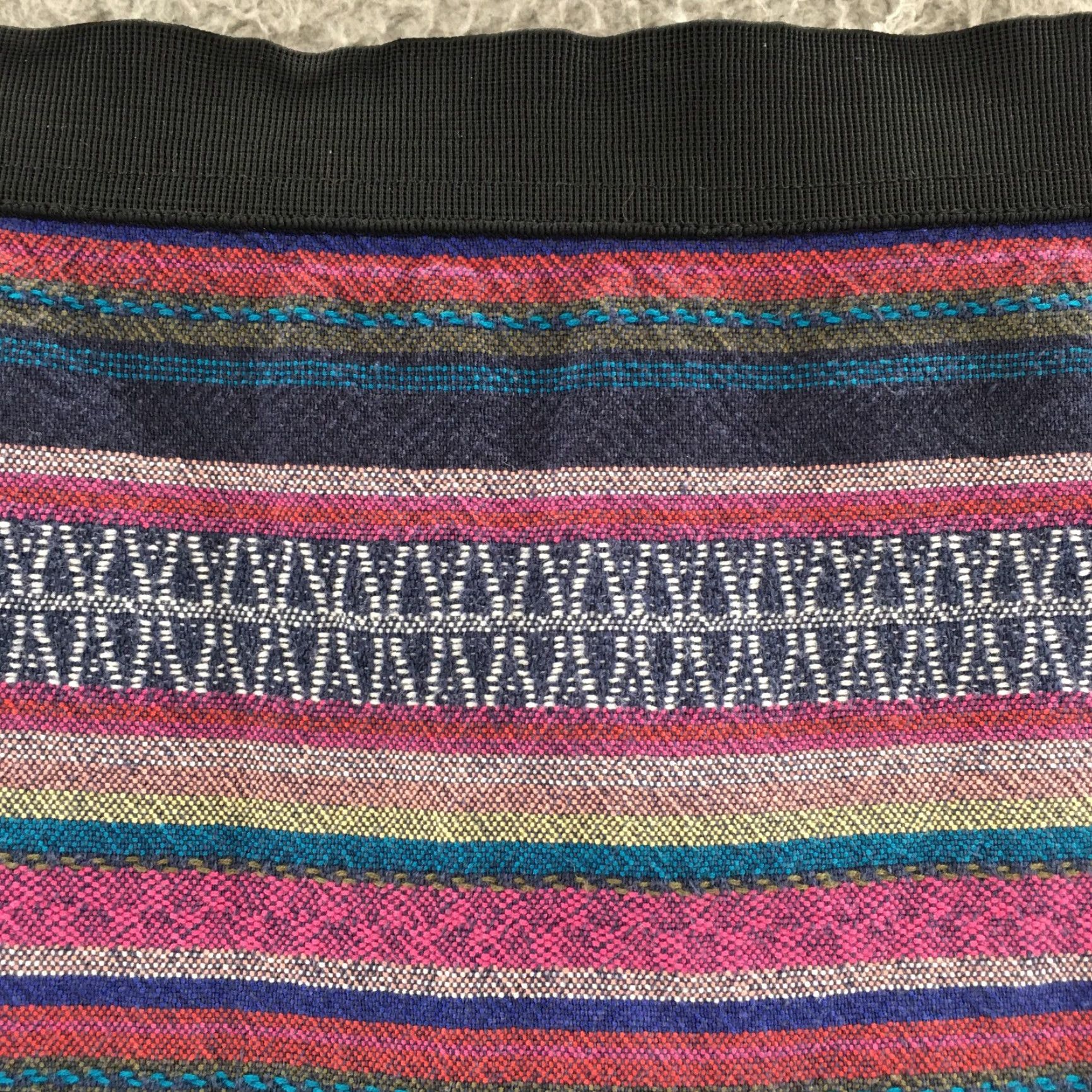 American Eagle Outfitters American Eagle Outfitters Mini Short Skirt Womens 4 Multicolor Cotton Back Zip Size 27" / US 4 / IT 40 - 3 Thumbnail