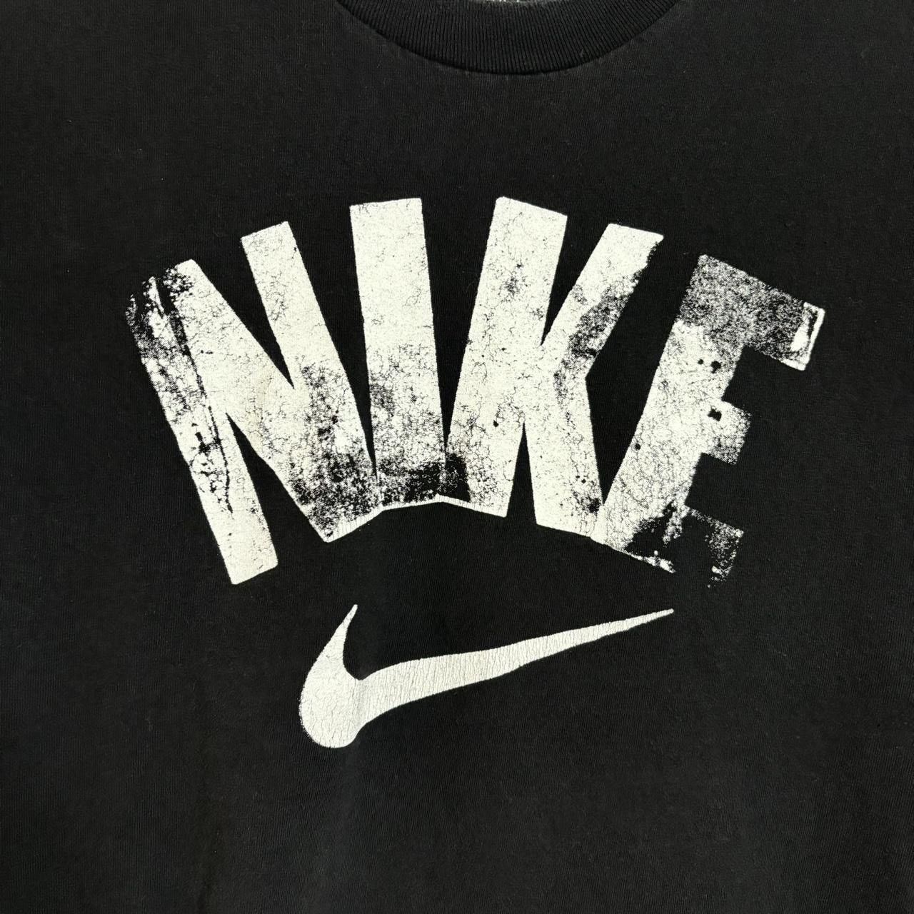 Nike Vintage Style Black Big Logo Graphic Tee Size US L / EU 52-54 / 3 - 2 Thumbnail
