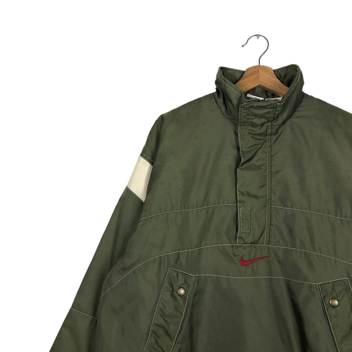 Nike 🔥VINTAGE HALF ZIPPER ANORAK JACKET NIKE BIG SWOOSH Size US M / EU 48-50 / 2 - 9 Thumbnail
