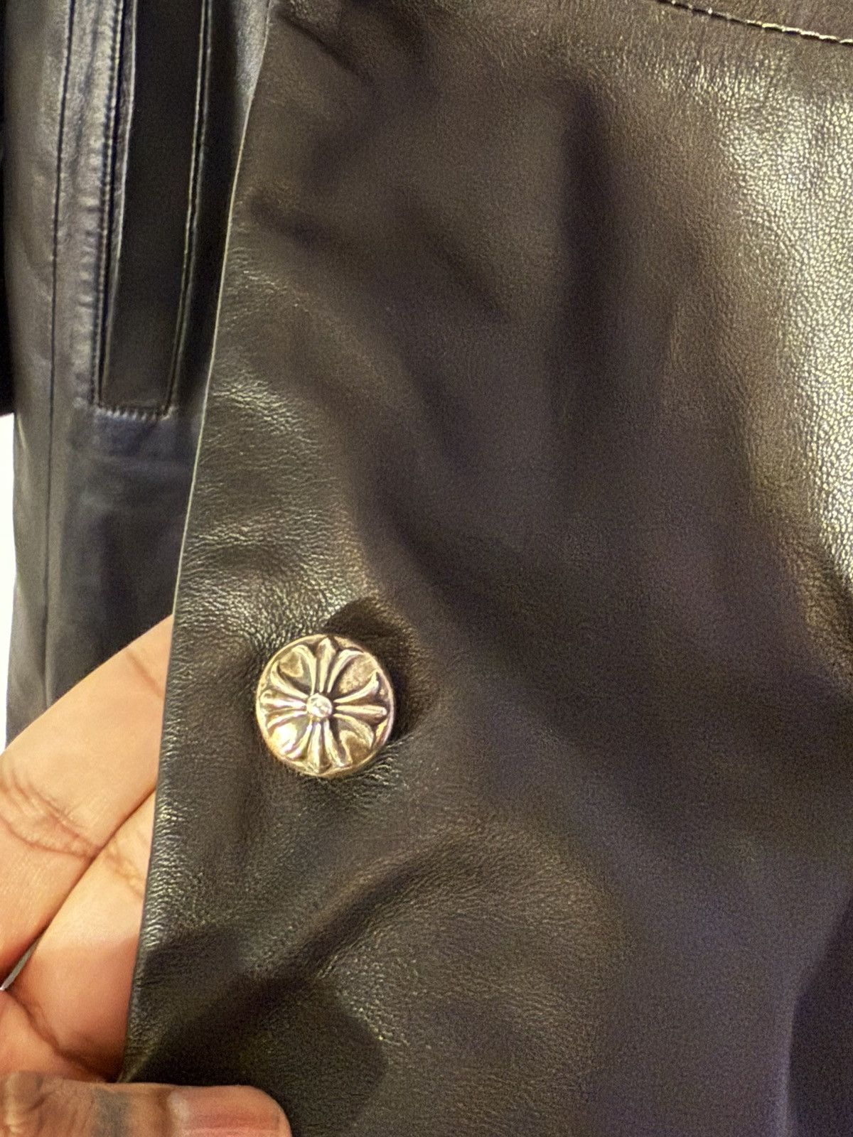 Chrome Hearts Chrome Hearts Black Leather Trench Size US M / EU 48-50 / 2 - 7 Thumbnail