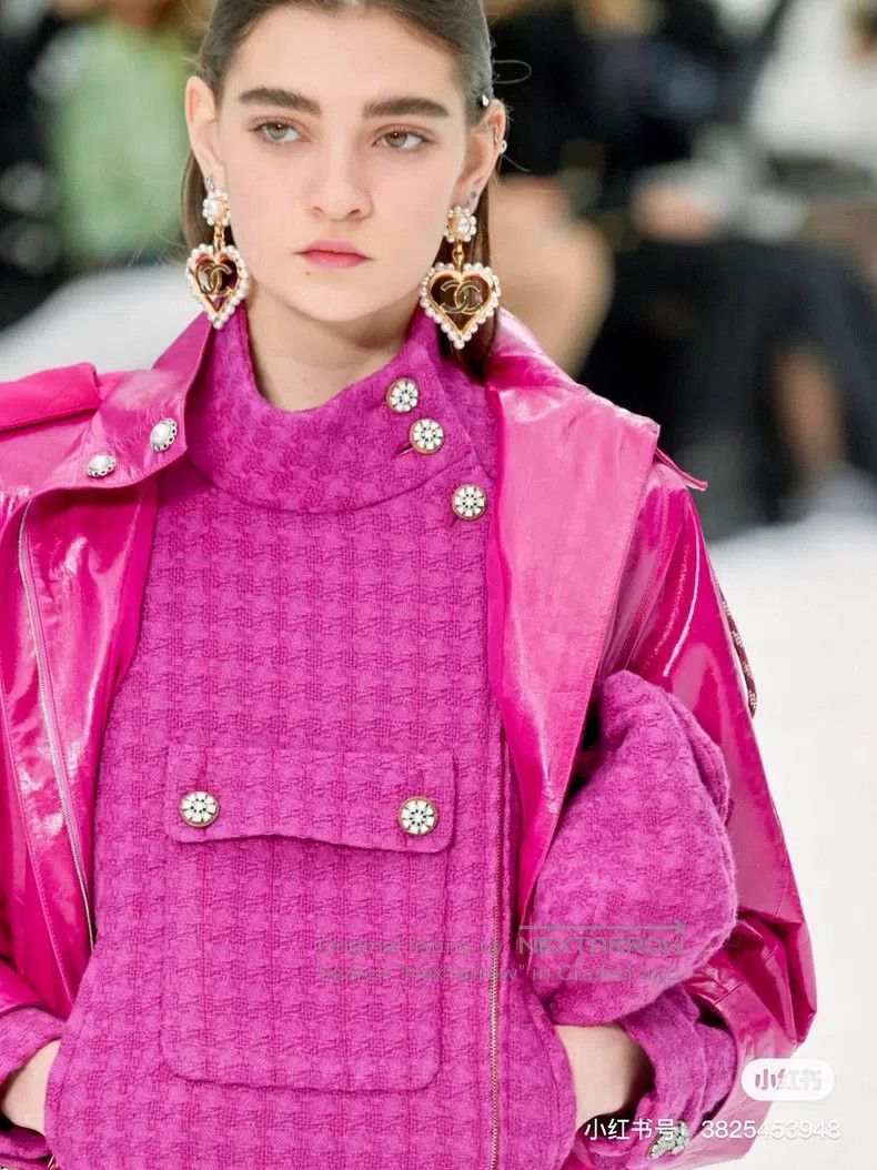 Chanel Chanel 19K snow series purple wool tweed coat Size XS / US 0-2 / IT 36-38 - 7 Thumbnail