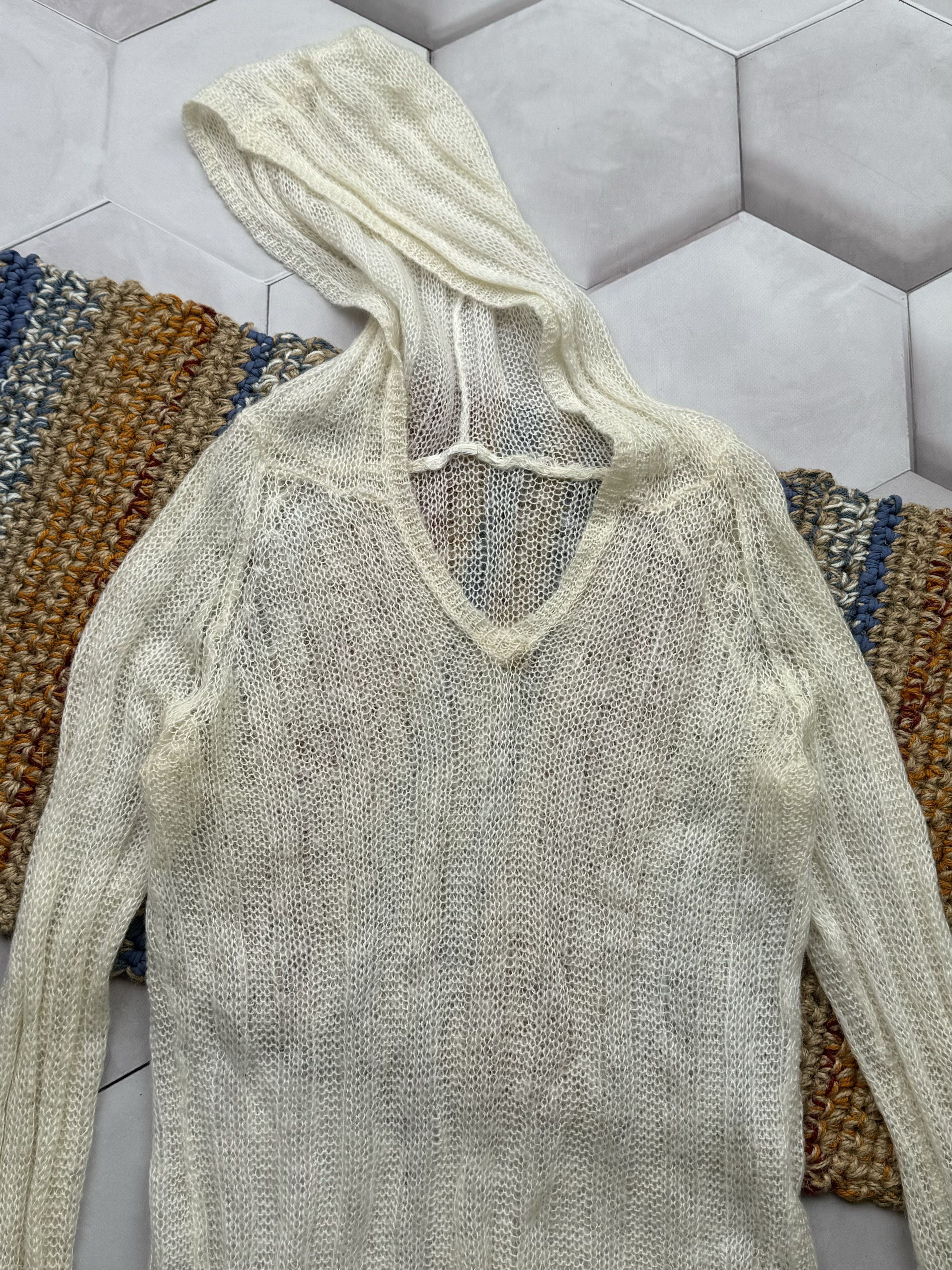 Vintage Vintage Mesh Hoodie Size M / US 6-8 / IT 42-44 - 2 Thumbnail