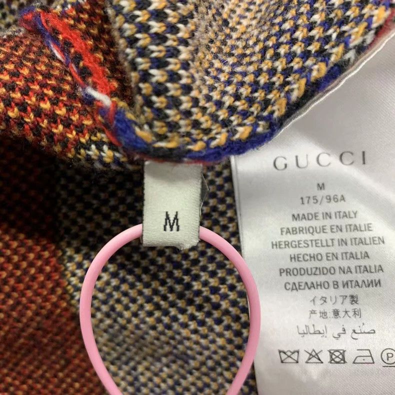 Gucci Gucci Little bee pattern wool knitted cardigan sweater 2501 Size US M / EU 48-50 / 2 - 5 Thumbnail