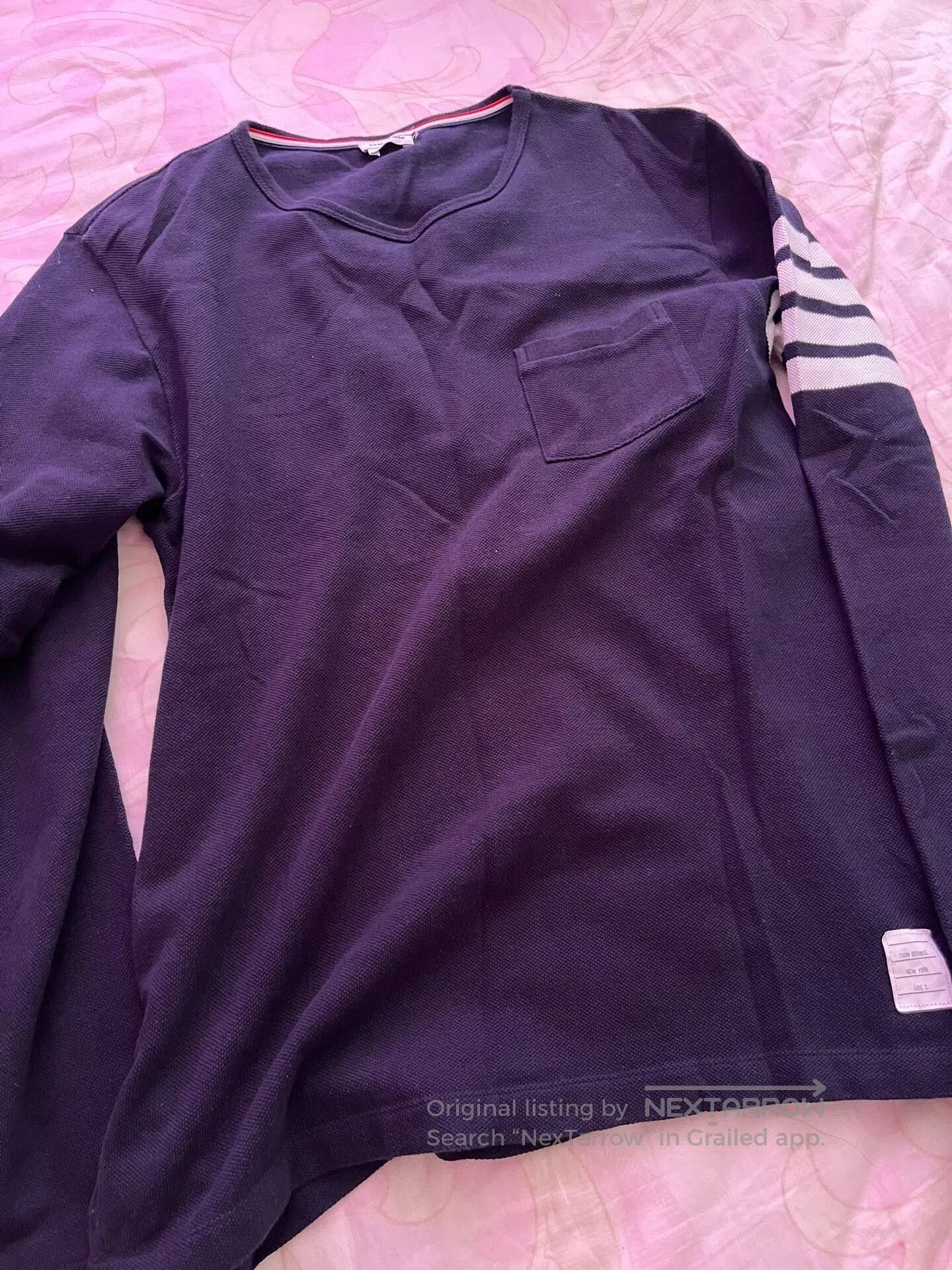 Thom Browne Thom Browne Knit Tee in Deep Blue. Size US M / EU 48-50 / 2 - 1 Thumbnail