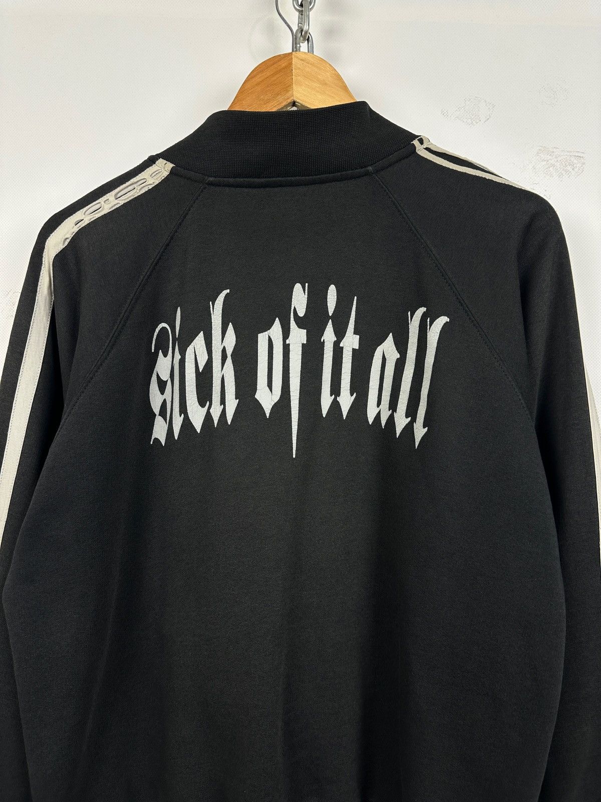Band Tees Vintage Sick of It All Hardcore Faded Black Zip Track Jacket Size US L / EU 52-54 / 3 - 5 Thumbnail