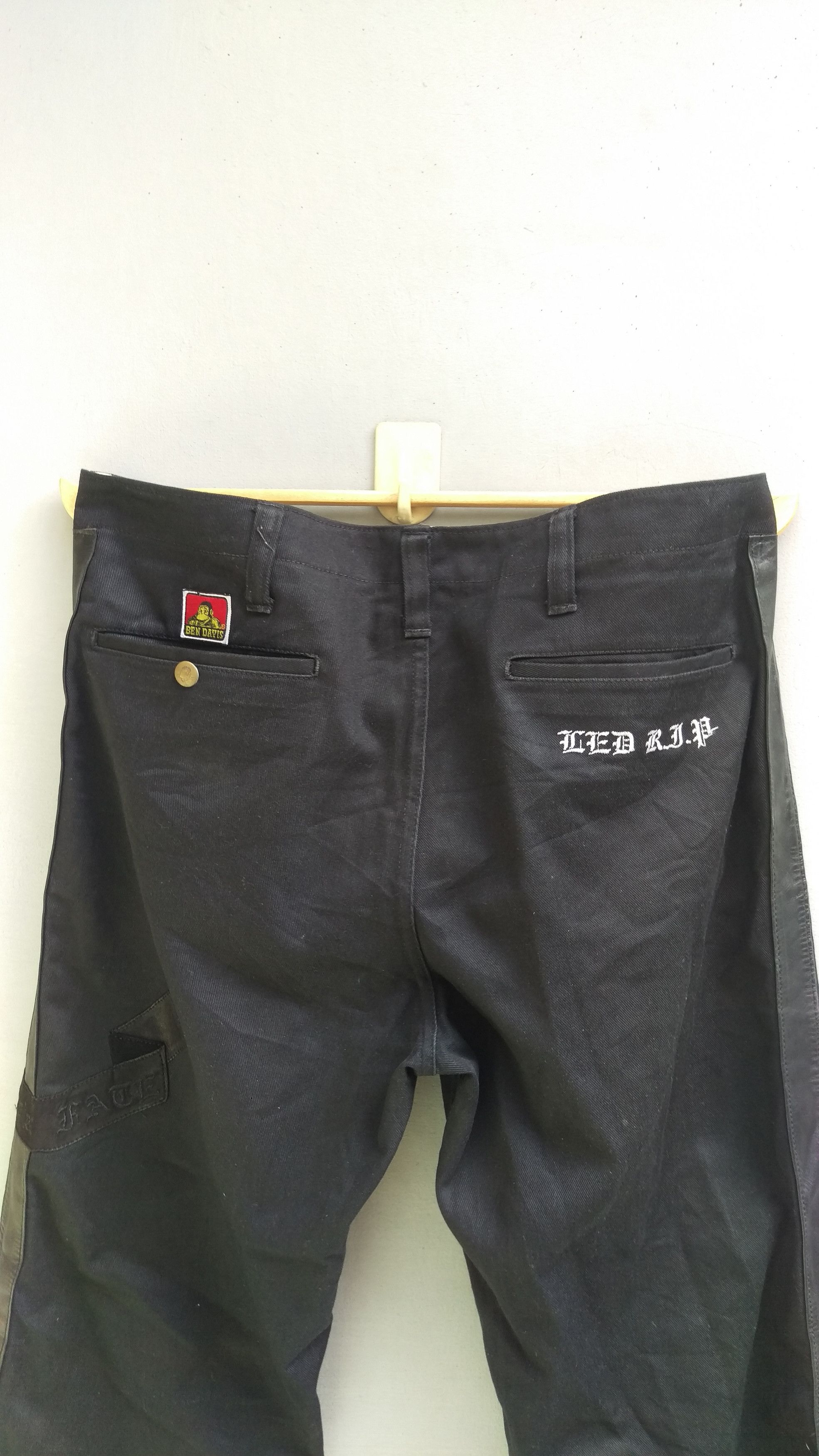 Ben Davis × Japanese Brand Ben davis red kap with line leather pants Size US 32 / EU 48 - 2 Thumbnail