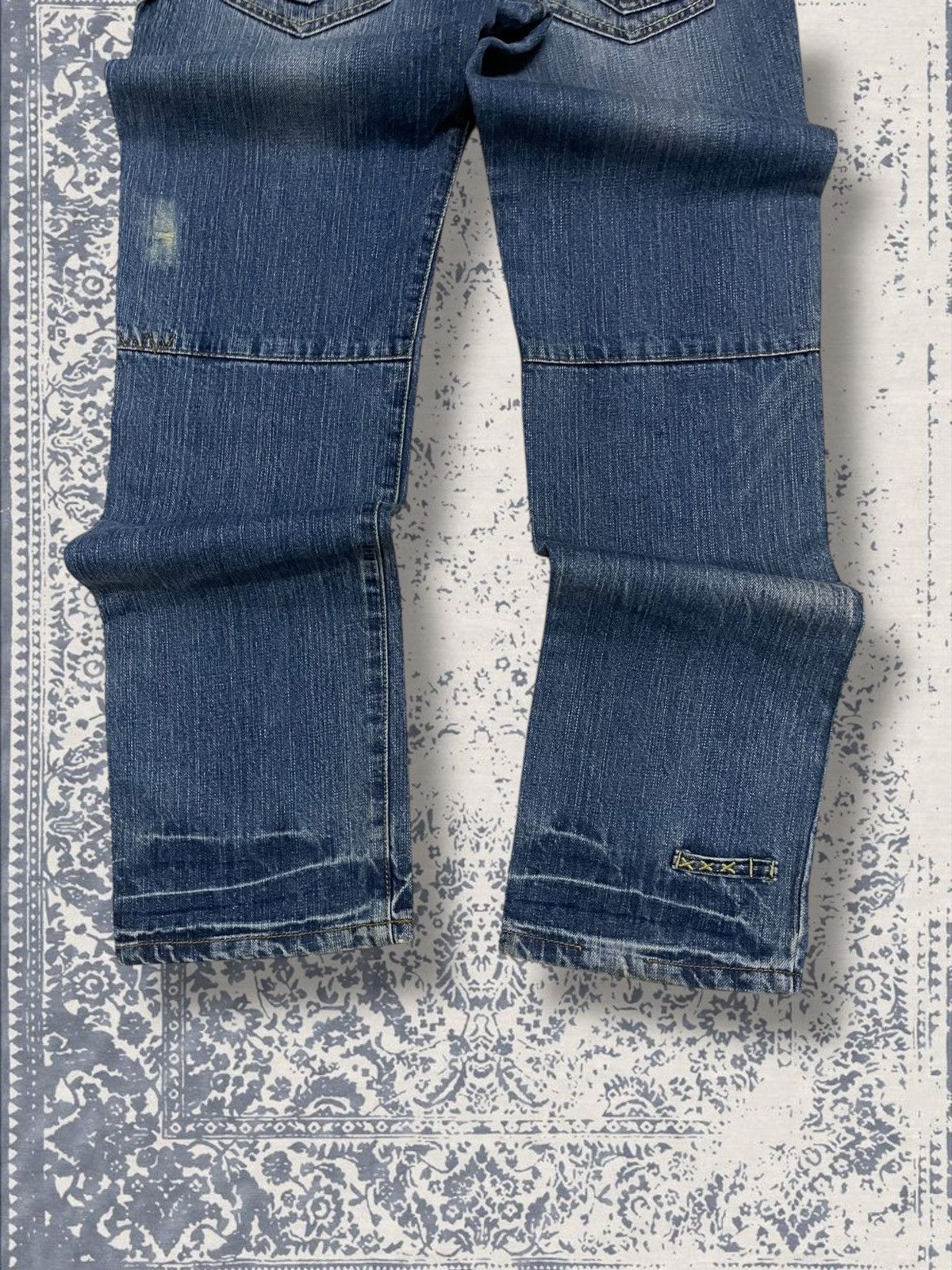 Designer × Japanese Brand × Vintage Vintage 1990s Japan Designer Wavelist Distressed Denim Size US 27 - 10 Thumbnail