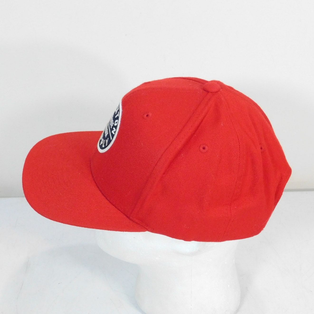 Brixton Brixton Supply Snapback Hat Red Adjustable Logo Patch Size ONE SIZE - 5 Thumbnail